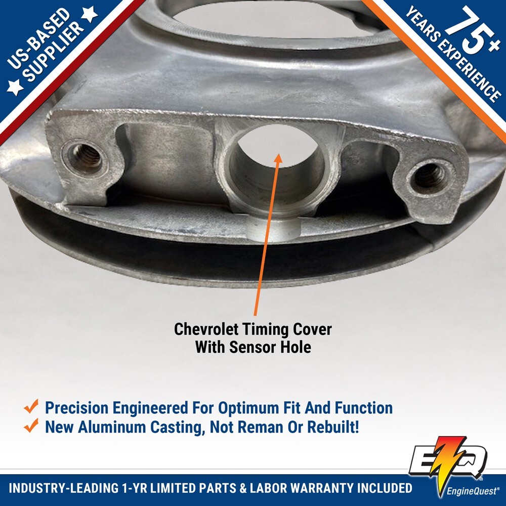 Chevrolet 7.4L & 8.2L 454 & 502 CID Timing Cover With Sensor Hole