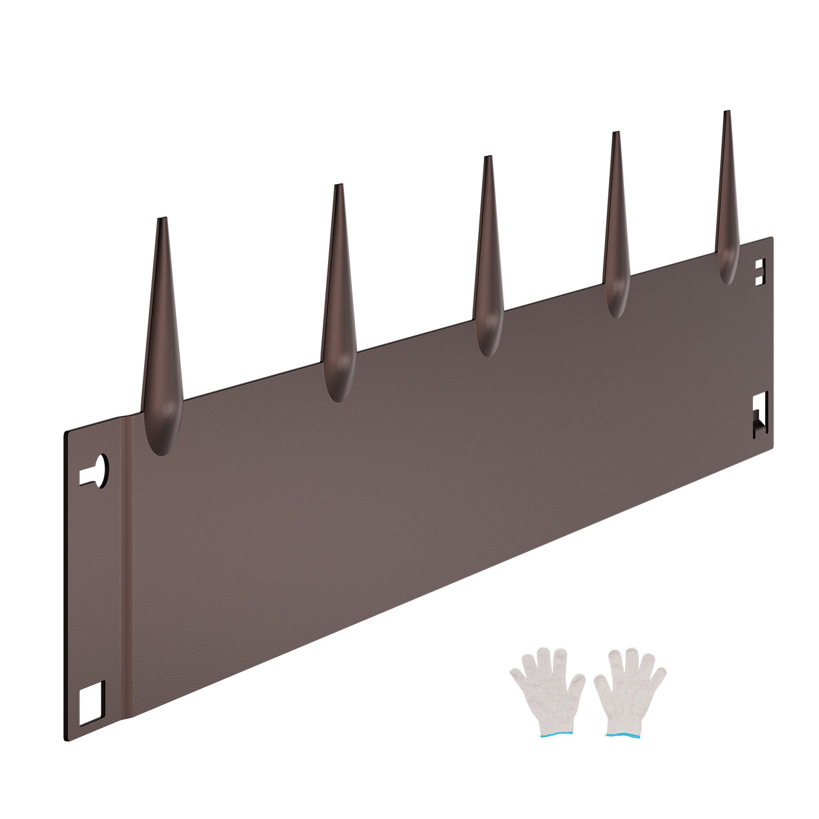 Steel Landscape Edging 5 Packs 39 x 5in Rust-Resistant Edging Border Brown