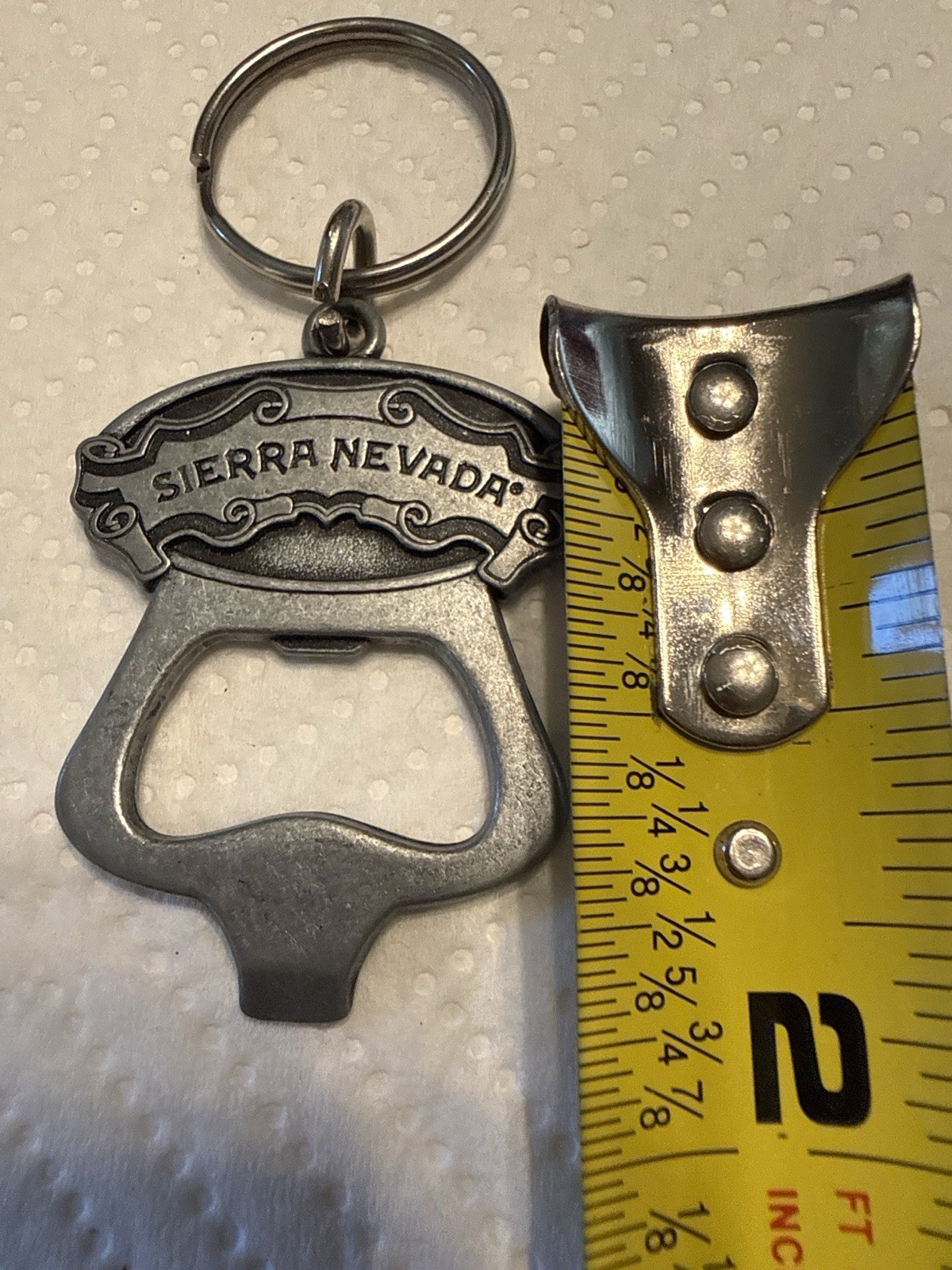 Sierra Nevada Brewery Bottle Opener Keychain Metal Beer Bar Tool (Lot# 1091)