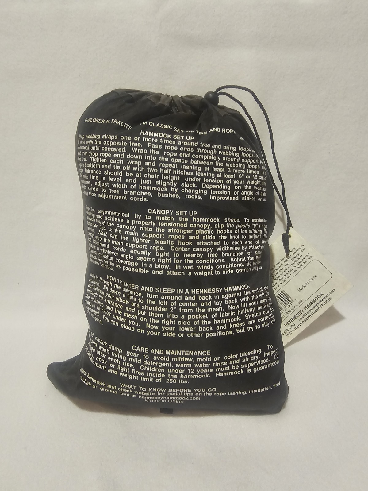 Hennessy Hammock Ultralite Explorer Asum Classic Tent