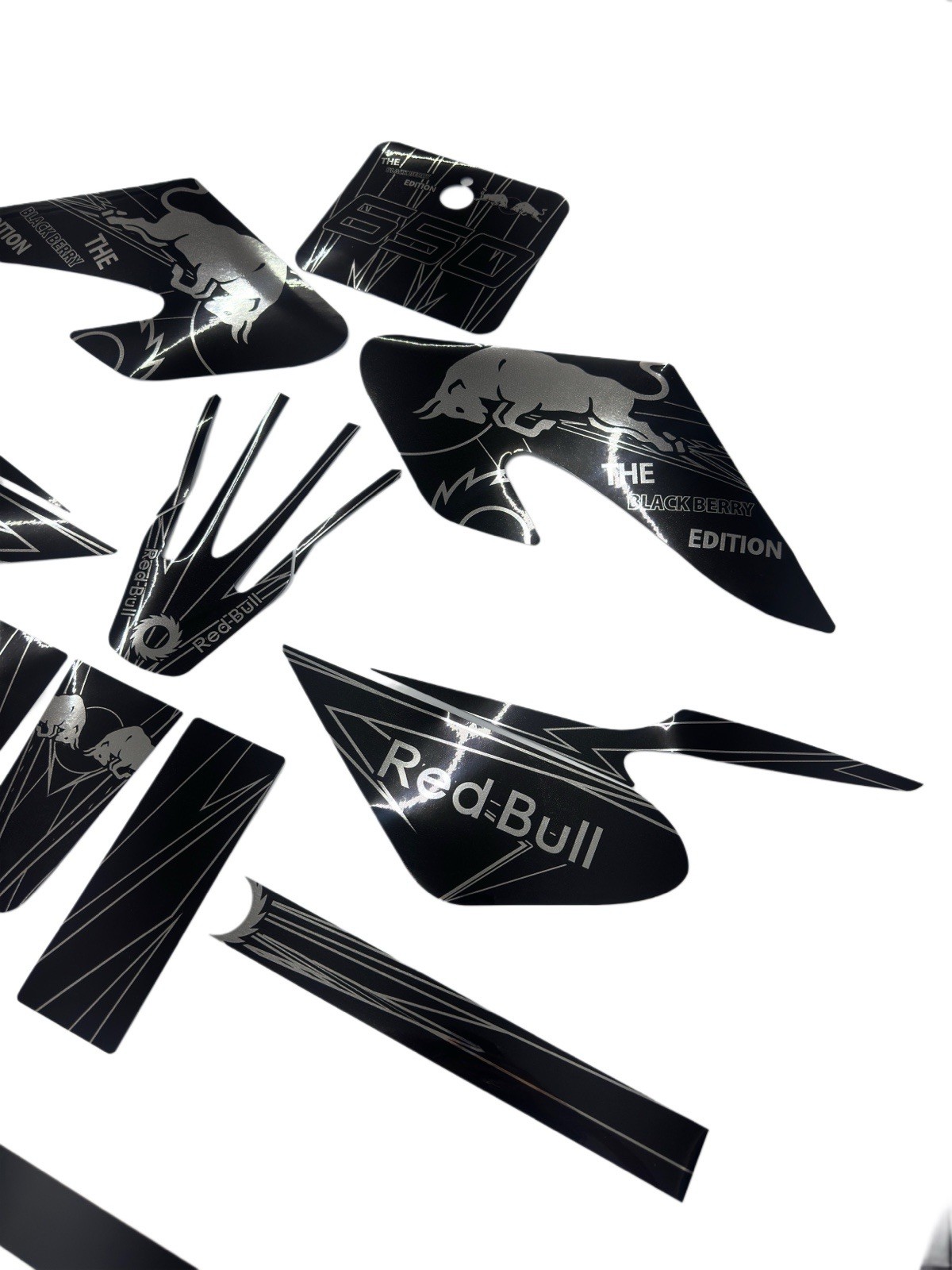 Razor MX500 MX650 graphics kit decals  THICK AND HIGH GLOSS .....CHROME FINISH