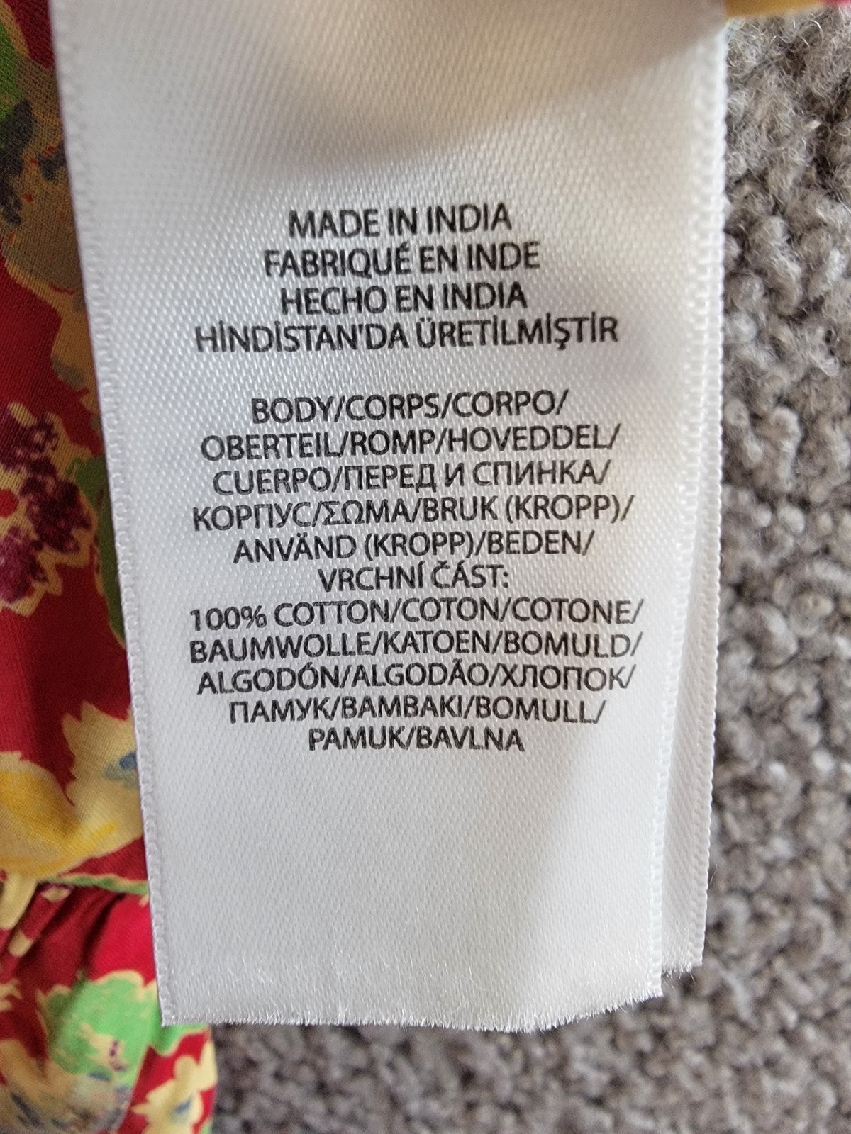 Polo Ralph Lauren Big Girls 16 Lemon-Floral Slub Dress Multicolor