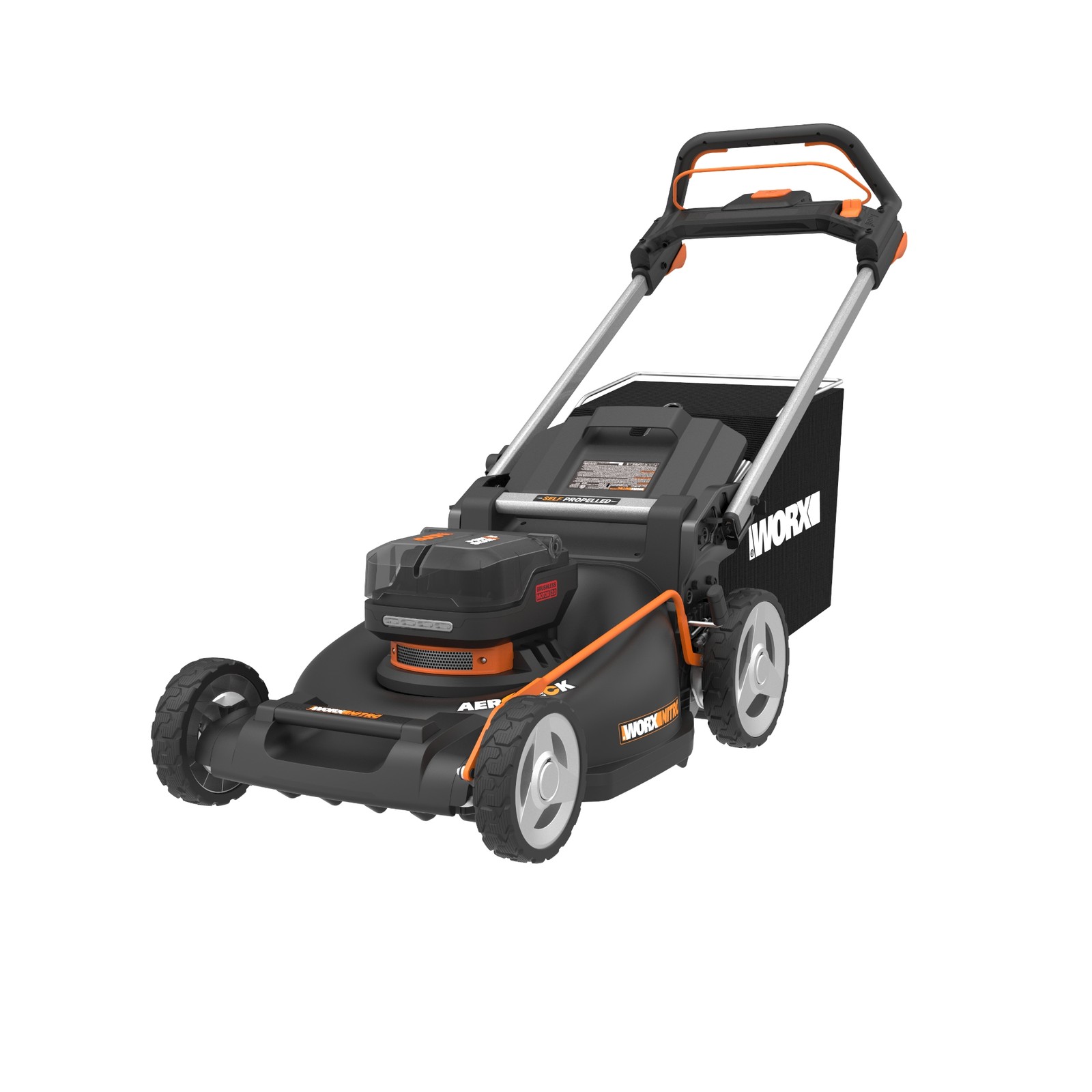 Worx Nitro 40V 21" Cordless Self-Propelled Lawn Mower with Brushless Motor