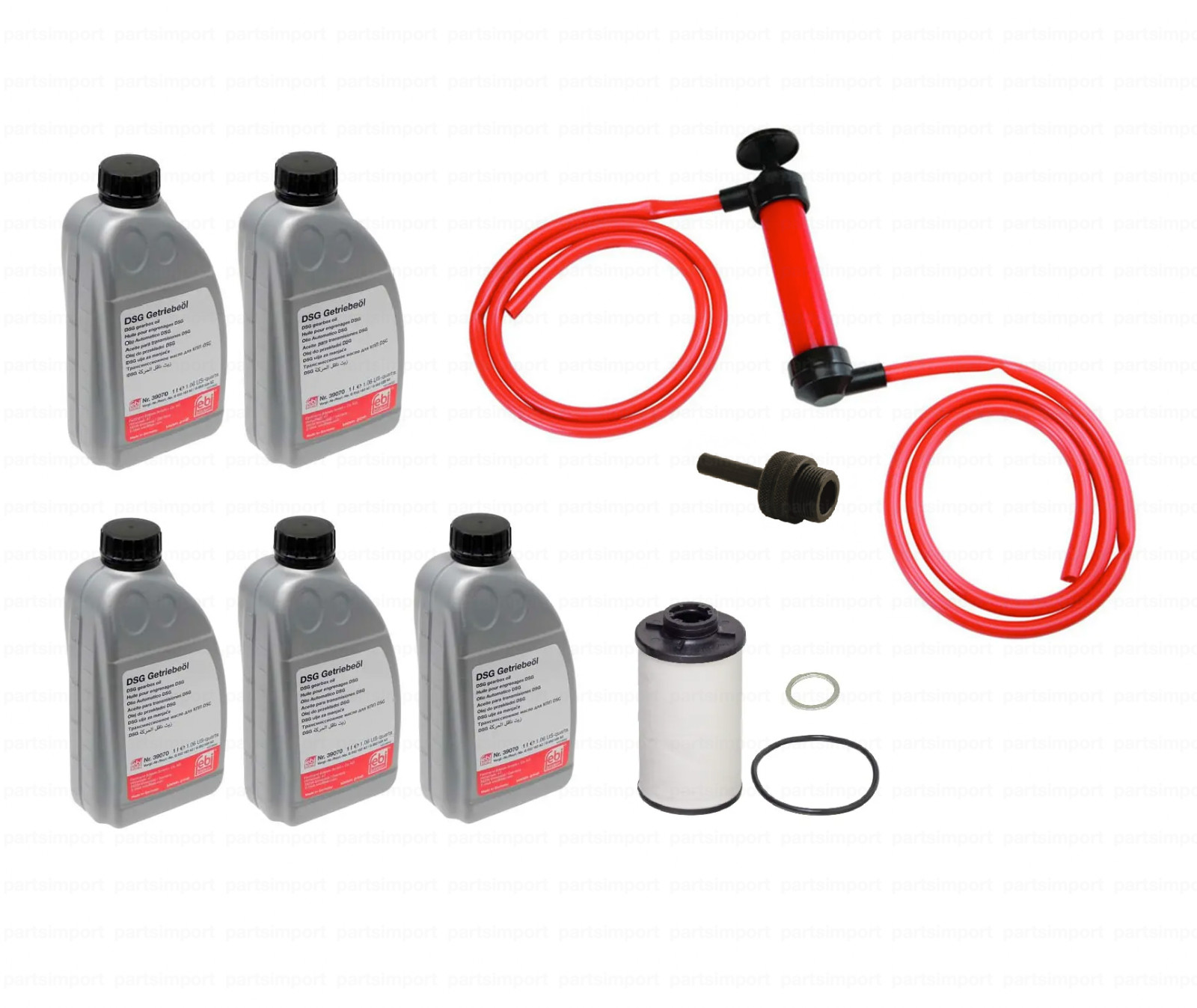 DSG Service Kit 6 Speed Dual Clutch Transmission Fluid + Filter + Pump for VW