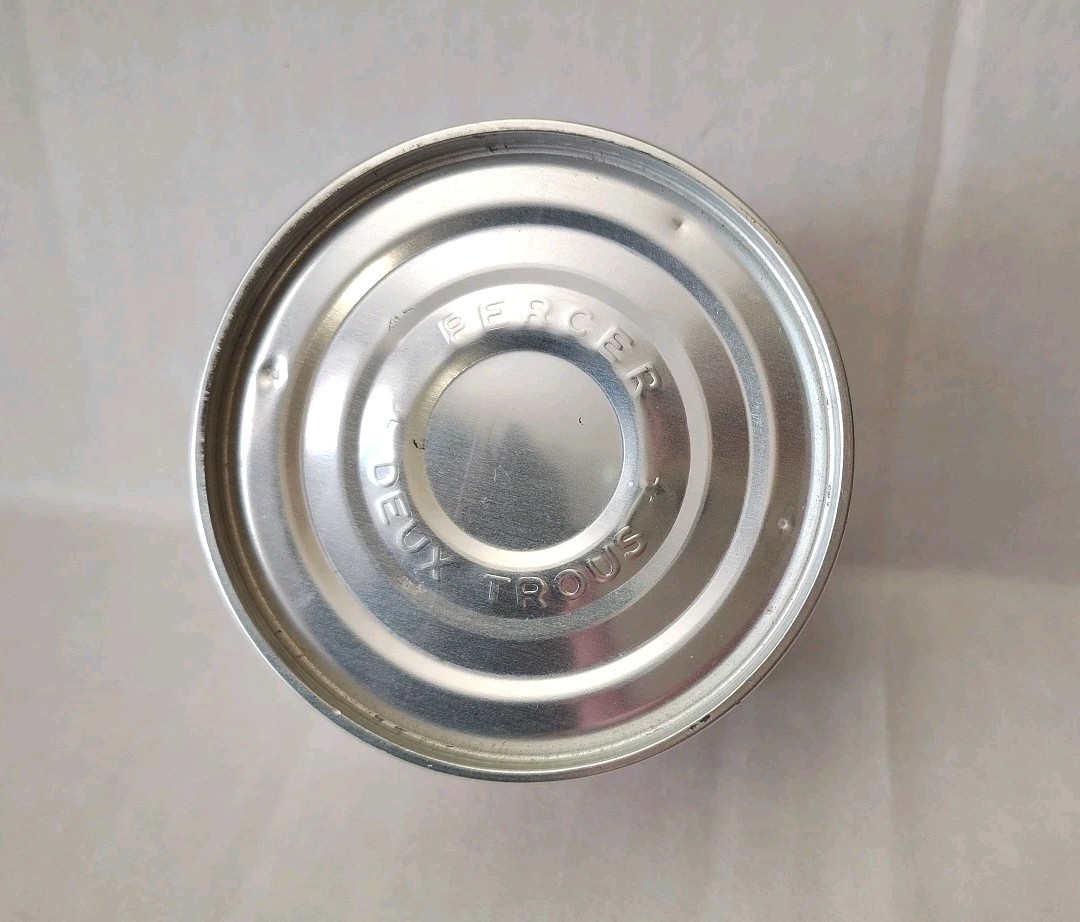 Rare Vintage EVIAN Source Cachat Military Survival Kit Water TIN 1960s Unopened