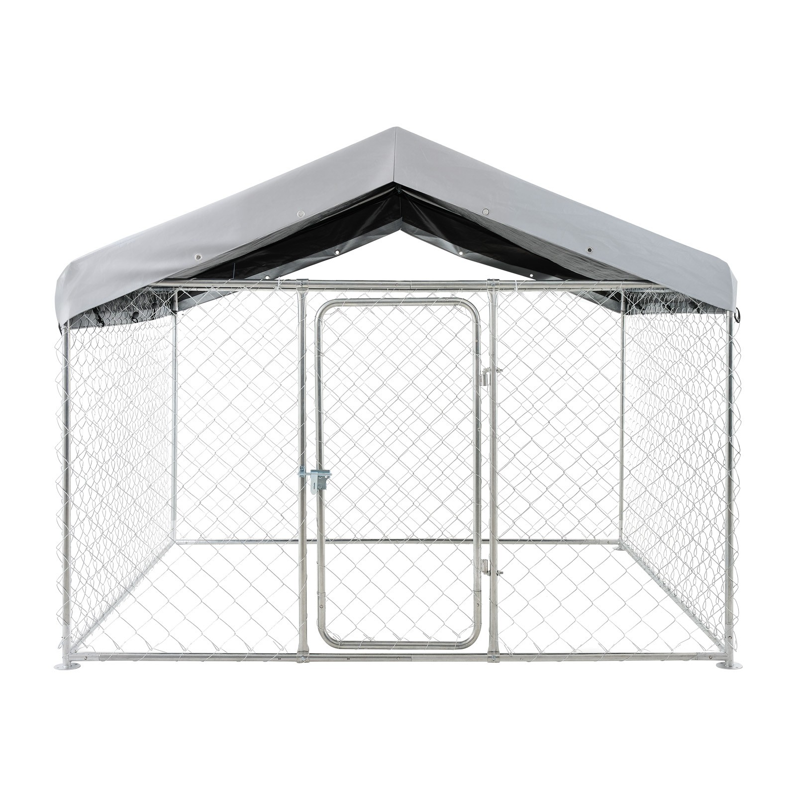 Uimoso Spacious Outdoor Dog Kennel with Lockable Door & Weatherproof Cover