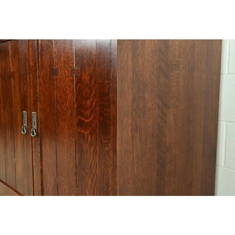 Stickley Mission Oak Arts & Crafts Media Cabinet