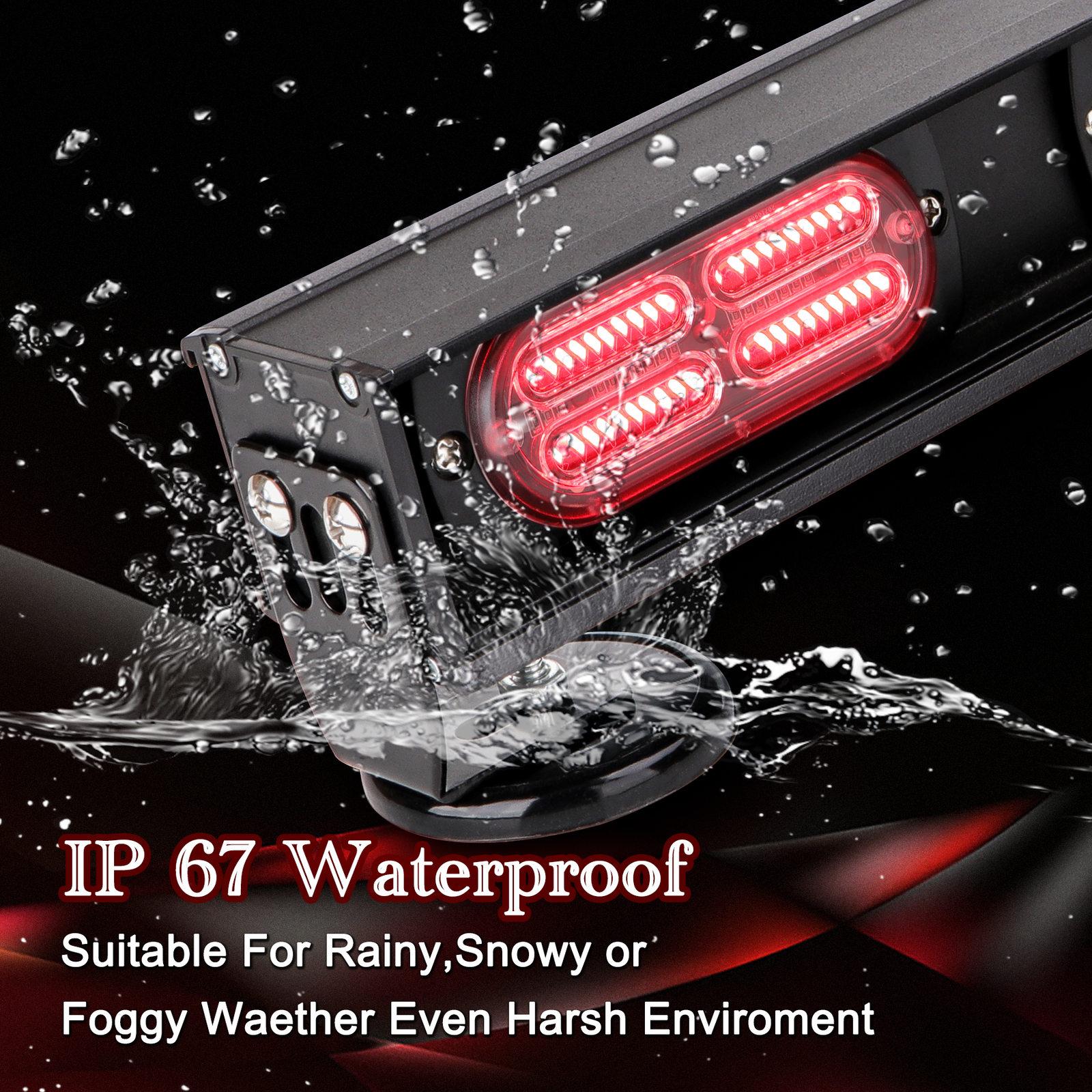 22" WIRELESS TOW LIGHT BAR TRAFFIC ADVISOR FOR TOW TRUCK WRECKER TRAILER