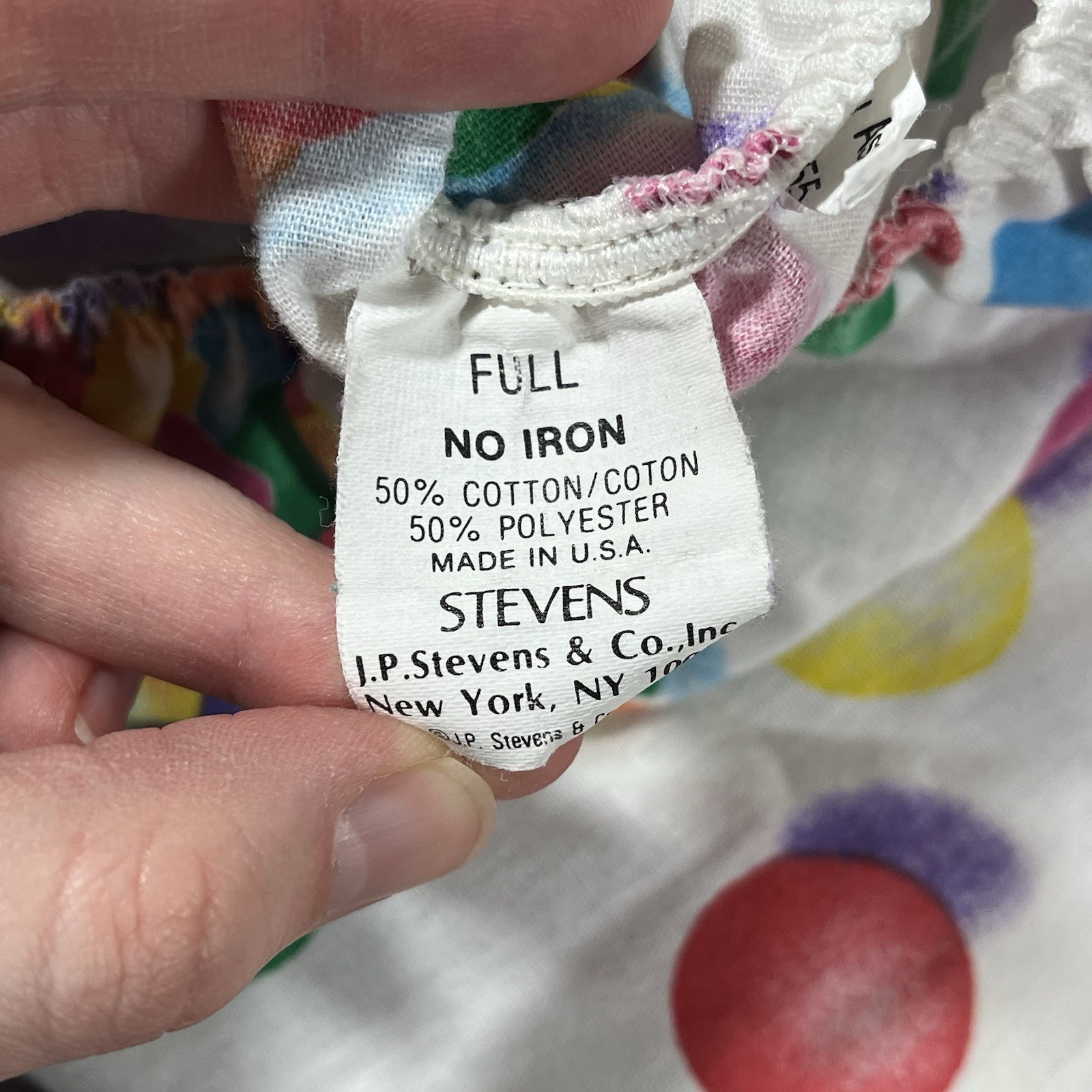 HTF Vintage Lisa Frank Rainbow Gumball Machine Fitted FULL Sheets Fabric