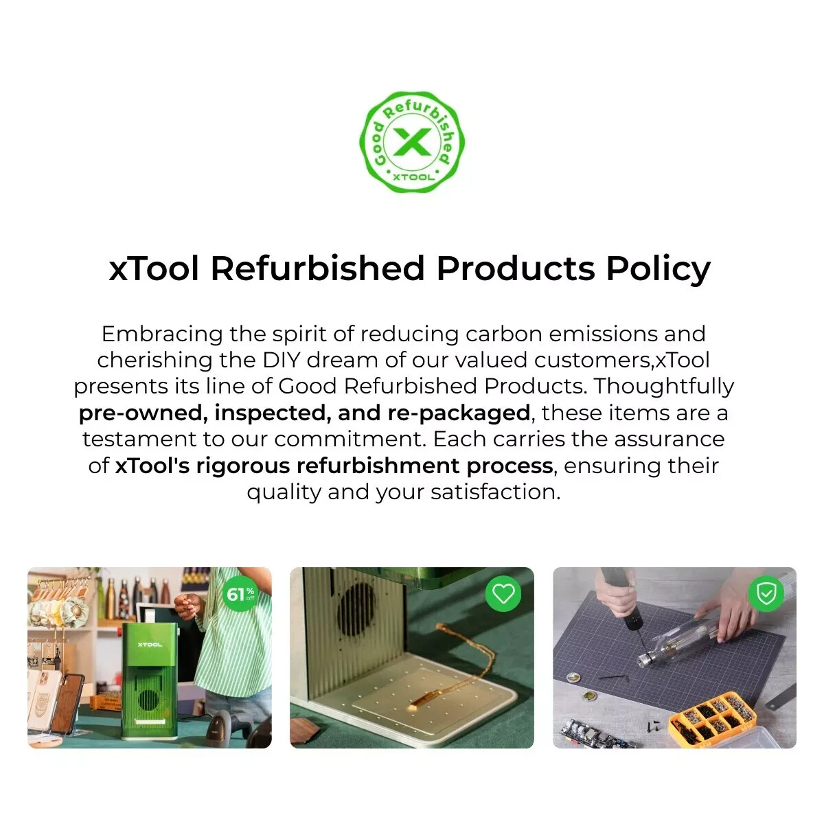 (Refurbished) xTool F1 Laser Engraver Fastest Portable IR & Diode Laser Machine