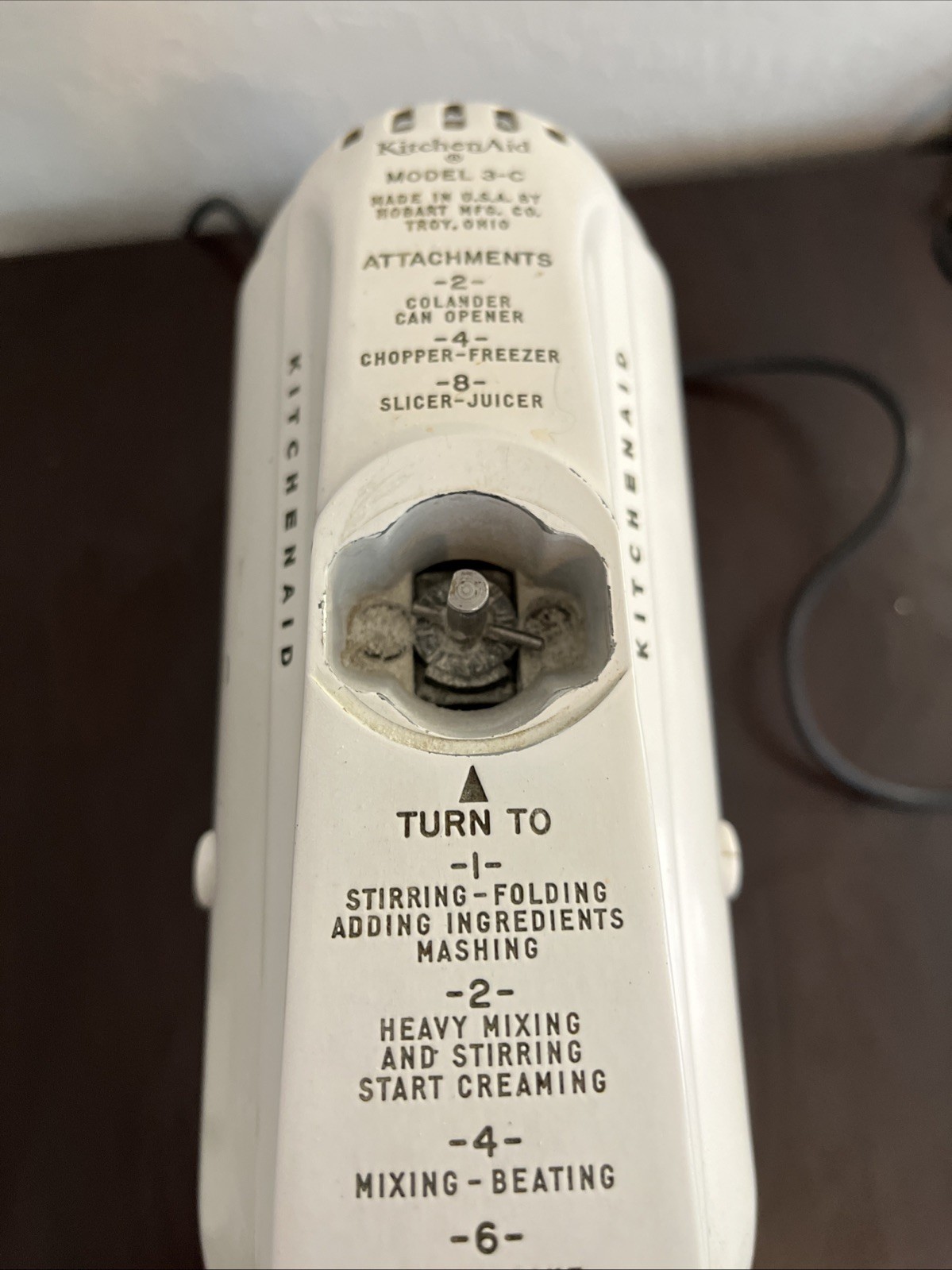 Vintage 1950's KitchenAid Stand Mixer Model 3-C Hobart Made In USA