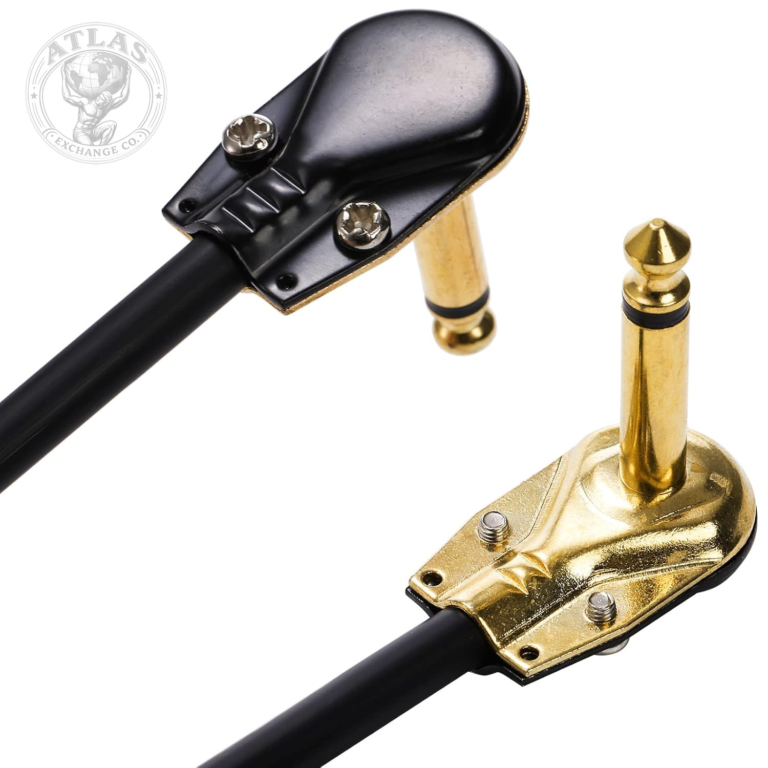 AVLA 4 Pack Guitar Patch Cables, 12 Inch Flat Low Profile Pedal Instrument Cable