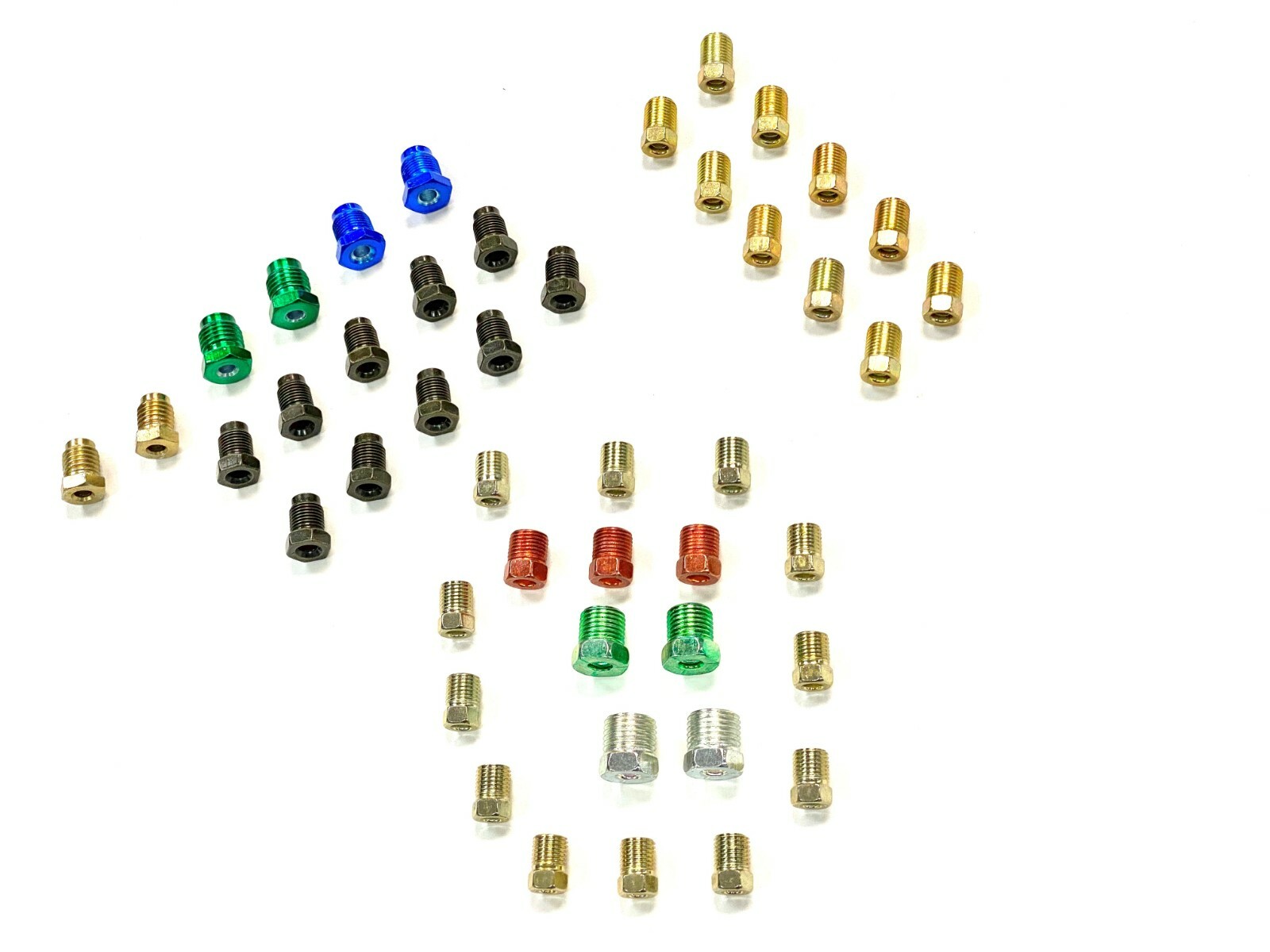 Fitting Pack For 3/16" Brake Line, Inverted & Bubble Flares, Metric & SAE, 45pcs