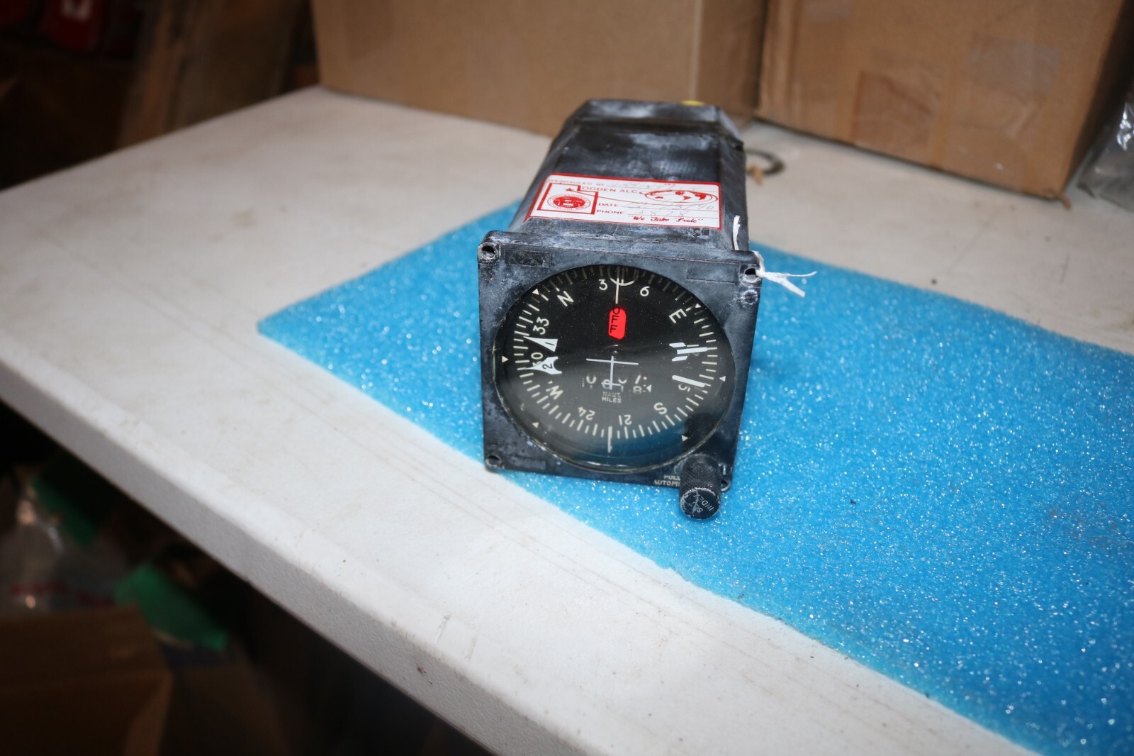 vintage USAF EC KC 135 BDHI bearing distance heading indicator ID 526 / ARN