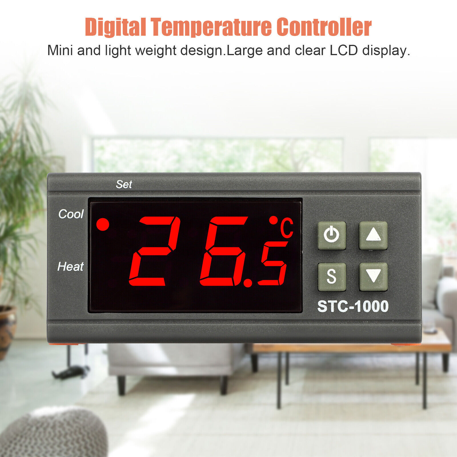 STC-1000 Digital Thermostat for Incubator Temperature Control Thermoregulator