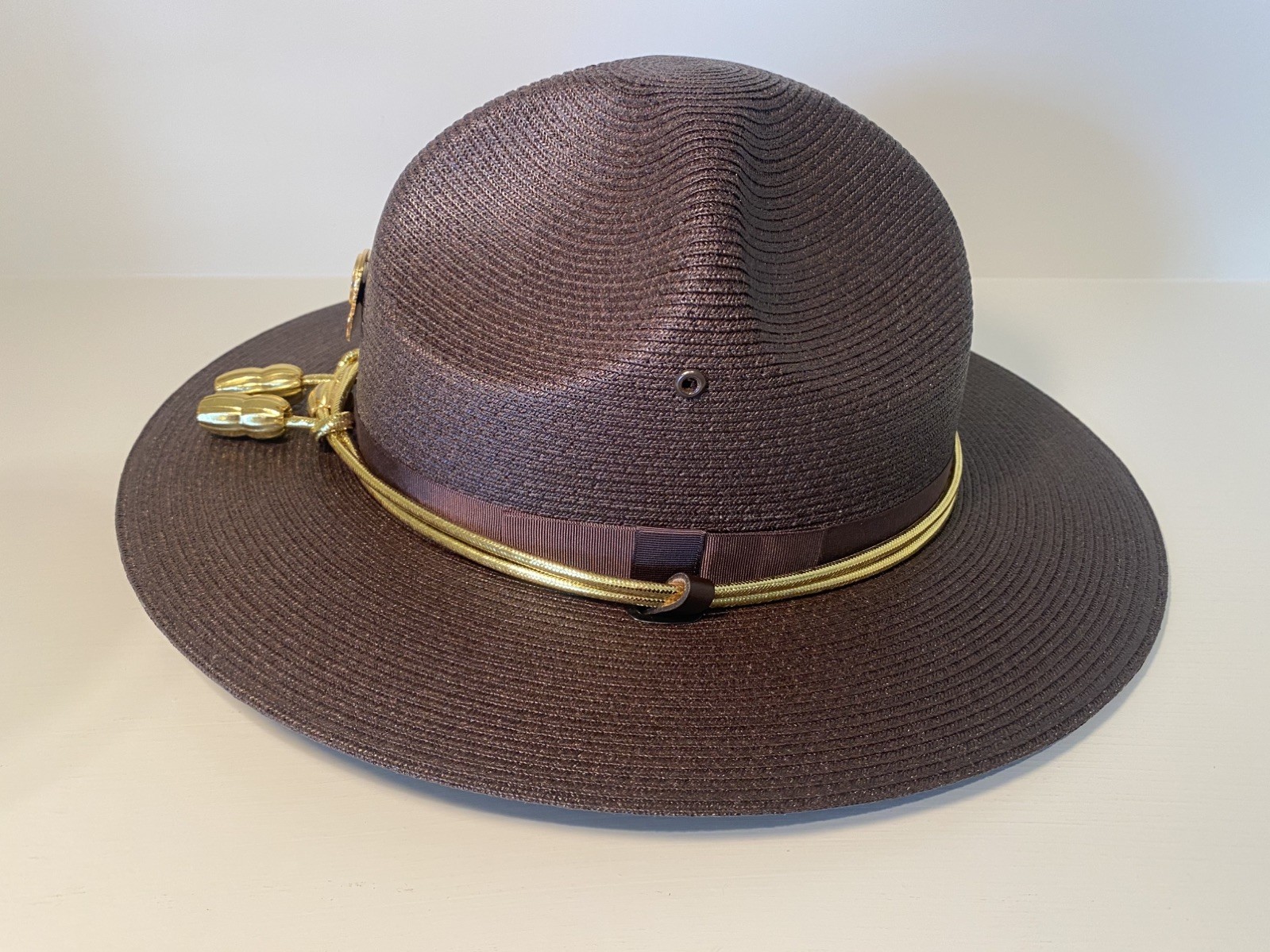 Stratton Form Fitting Straw Campaign Hat w/Strap w/Box 7 1/4