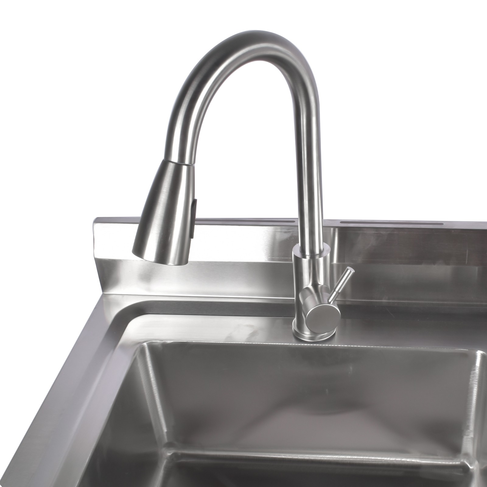 Garage Outdoor Sink Kitchen Commercial Sink Free Standing Sink Laundry Silver