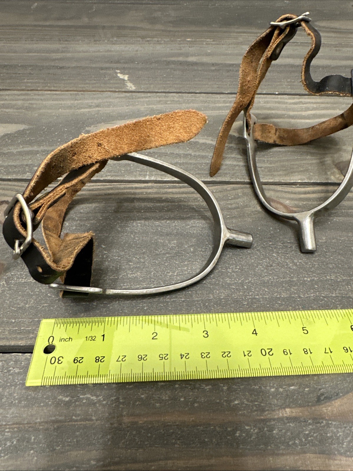 English Riding Spurs with straps.