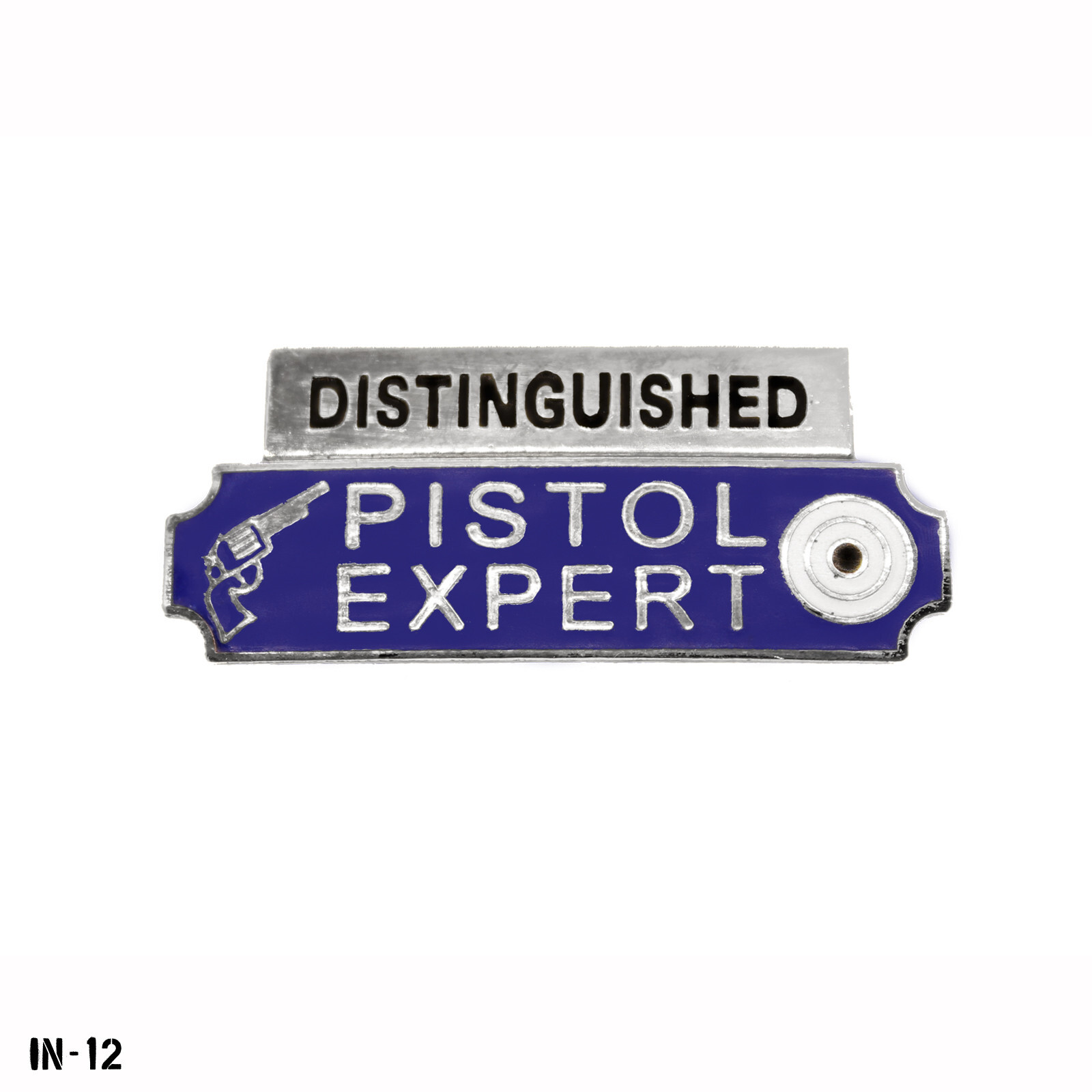 "Distinguished Pistol Expert" Pin - Shooting Award Pin ~ NOS Gemsco USA