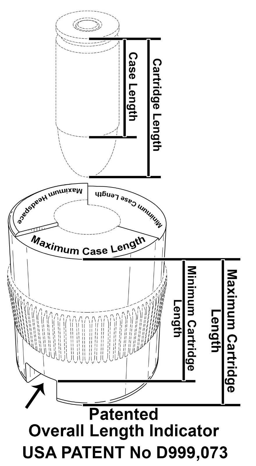 .223 Remington Case & Ammunition Gauge - Patented Design ! - Free Shipping!