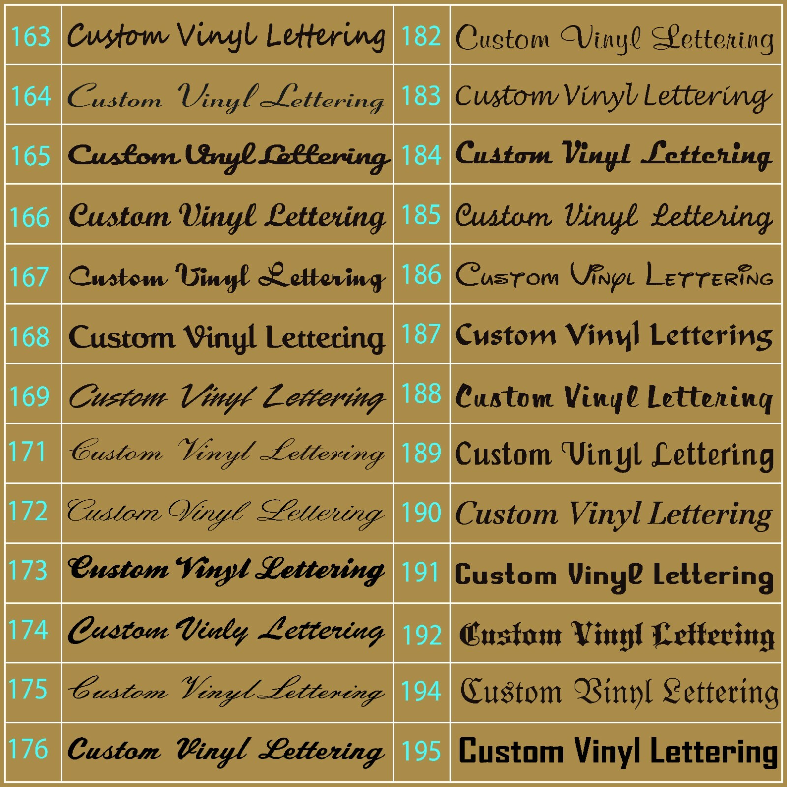 Custom Decal Vinyl Lettering Personalized Business Sign Text Name Vehicle Car