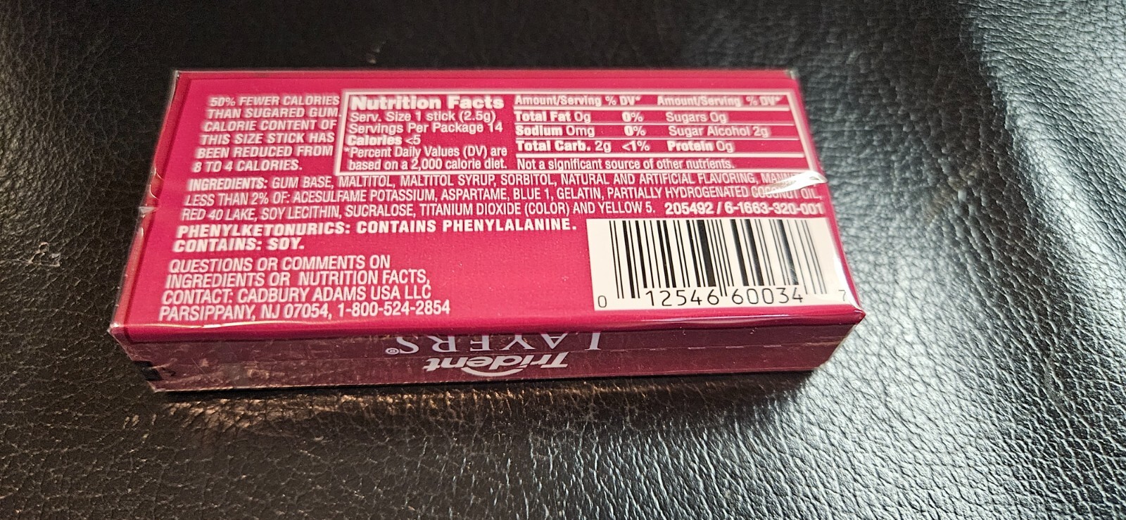 Trident Layers Sweet Cherry Island Lime Single pack Discontinued Collectible OOS