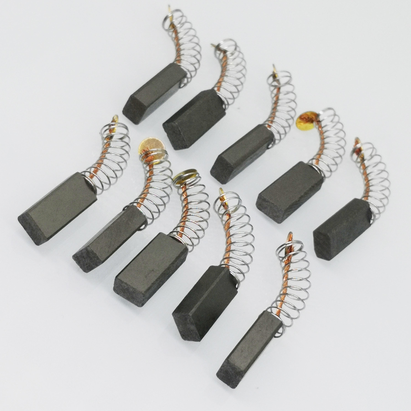 US Stock 10pcs 4mm x 6mm x 13mm Carbon Brushes Motor Brush Set Replacement #6