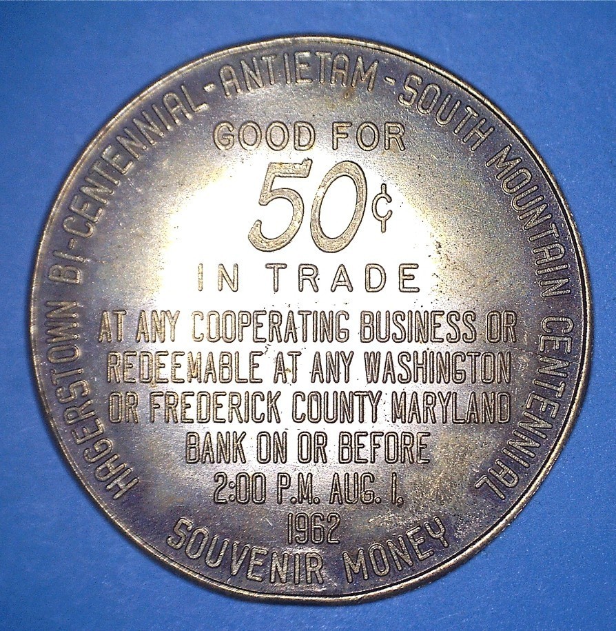 1962 BATTLE OF ANTIETAM COMMEMORATIVE MEDALLION - DUNKER CHURCH - *66138607 🌈