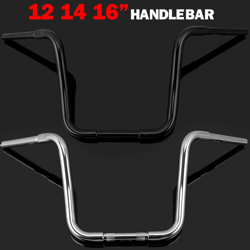 12" 14" 16" Rise Ape Hanger Bar Handlebar For Harley Softail Sportster Road King