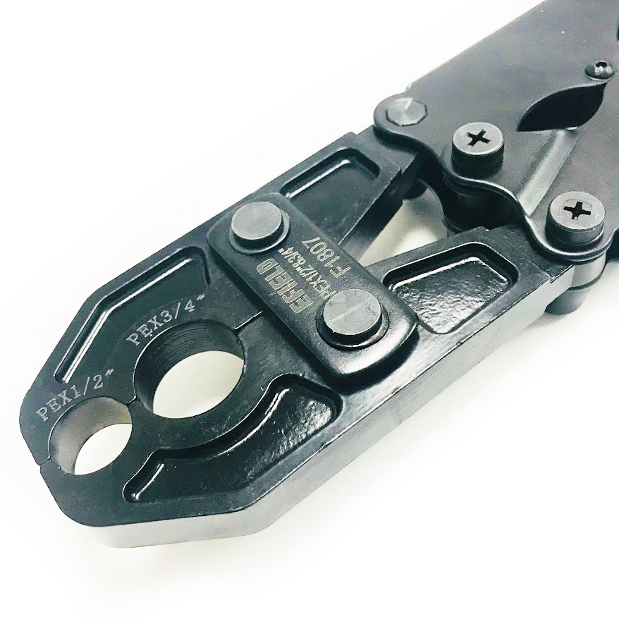 EFIELD PEX Pipe 1/2" & 3/4 COMBO Crimp Tool for Copper Rings with Free Cutter