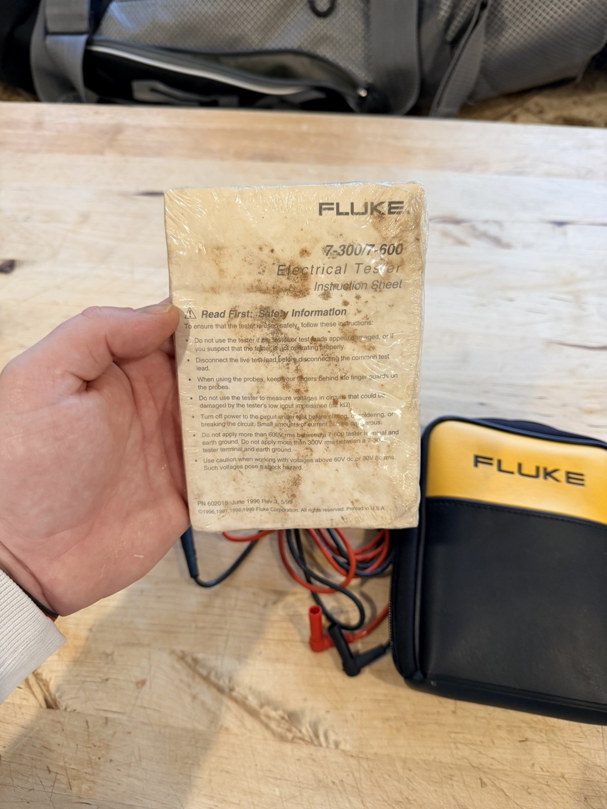 Fluke 7-600 Electrical Tester Meter Multimeter Tested