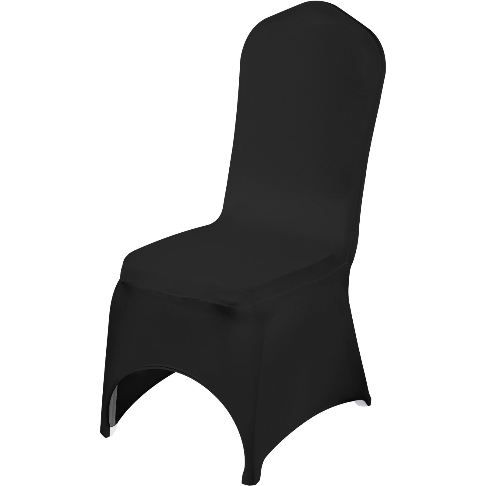 VEVOR 50 PCS Black Chair Covers Polyester Spandex Stretch Wedding Party Banquet