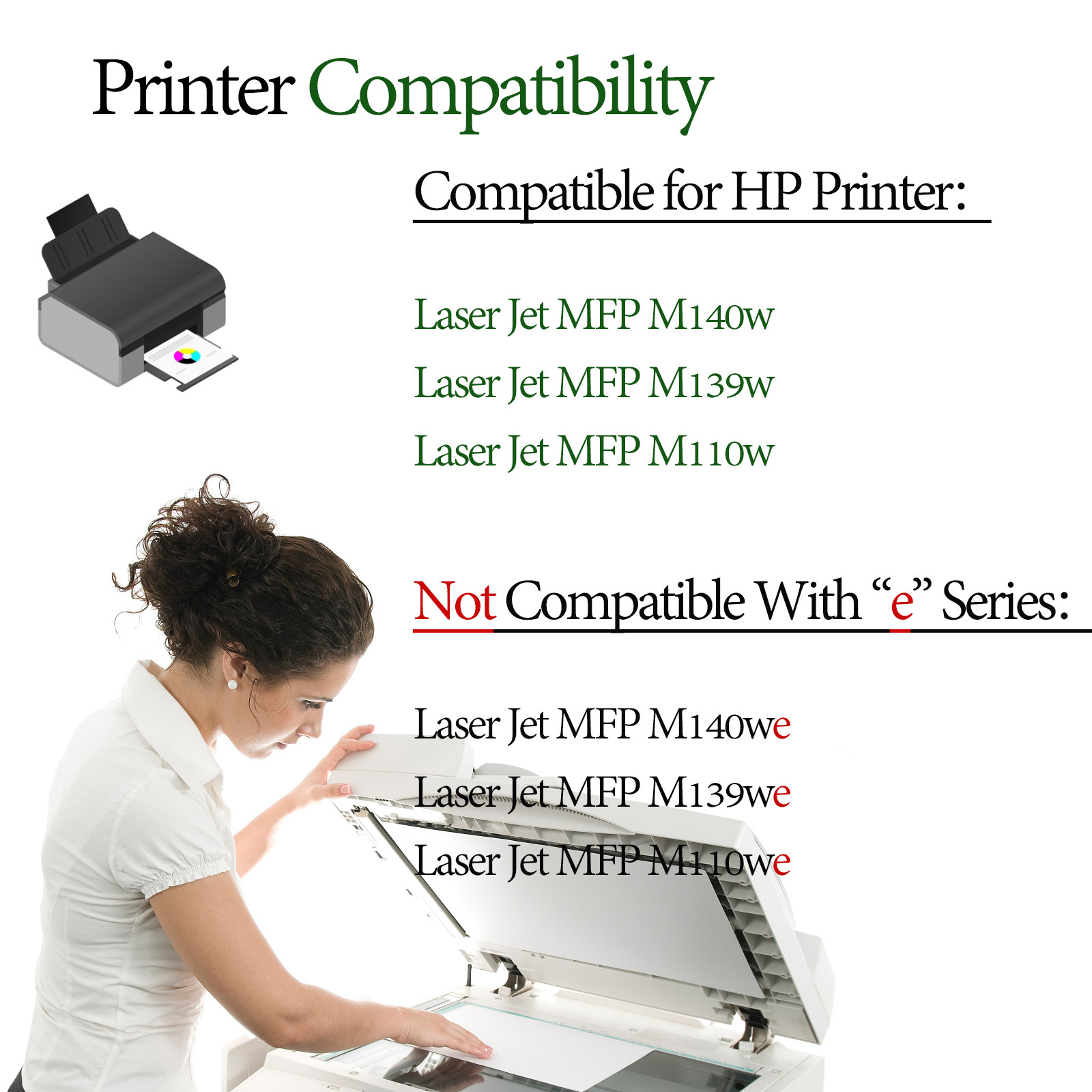 1 PK 141A Toner Cartridge with Chip Compatible HP for Laserjet M110w MFP M139w