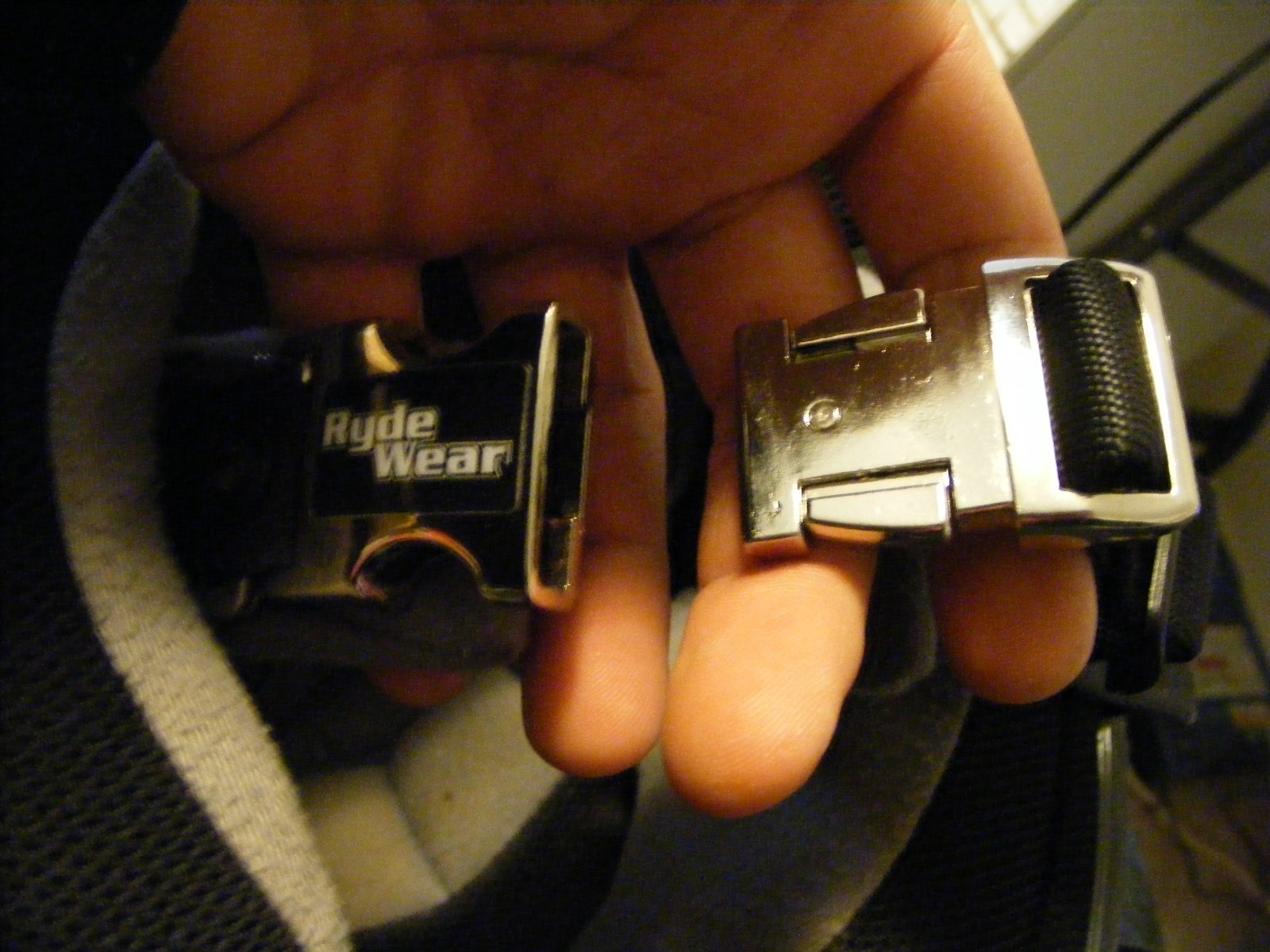 motorcycle aluminum Black strong helmet quick release chin strap buckle mx atv