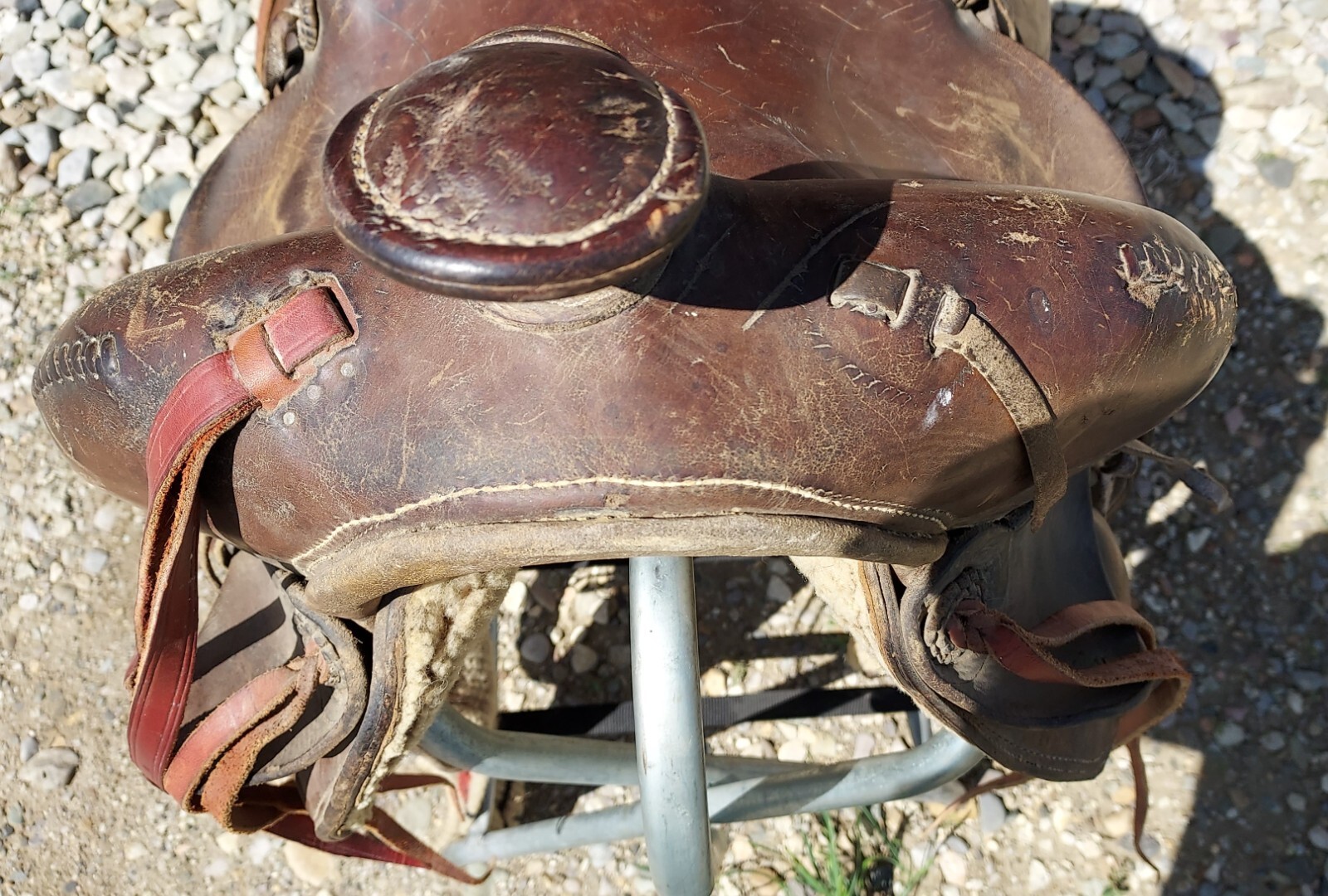 Antique Joseph Sullivan Fort Benton Montana - Saddle - Square Skirt - 13" seat