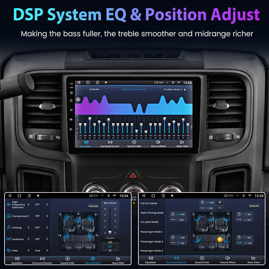 Car Radio Apple Carplay For 2014-2018 Dodge Ram 1500 2500 3500 Stereo 2016 2017