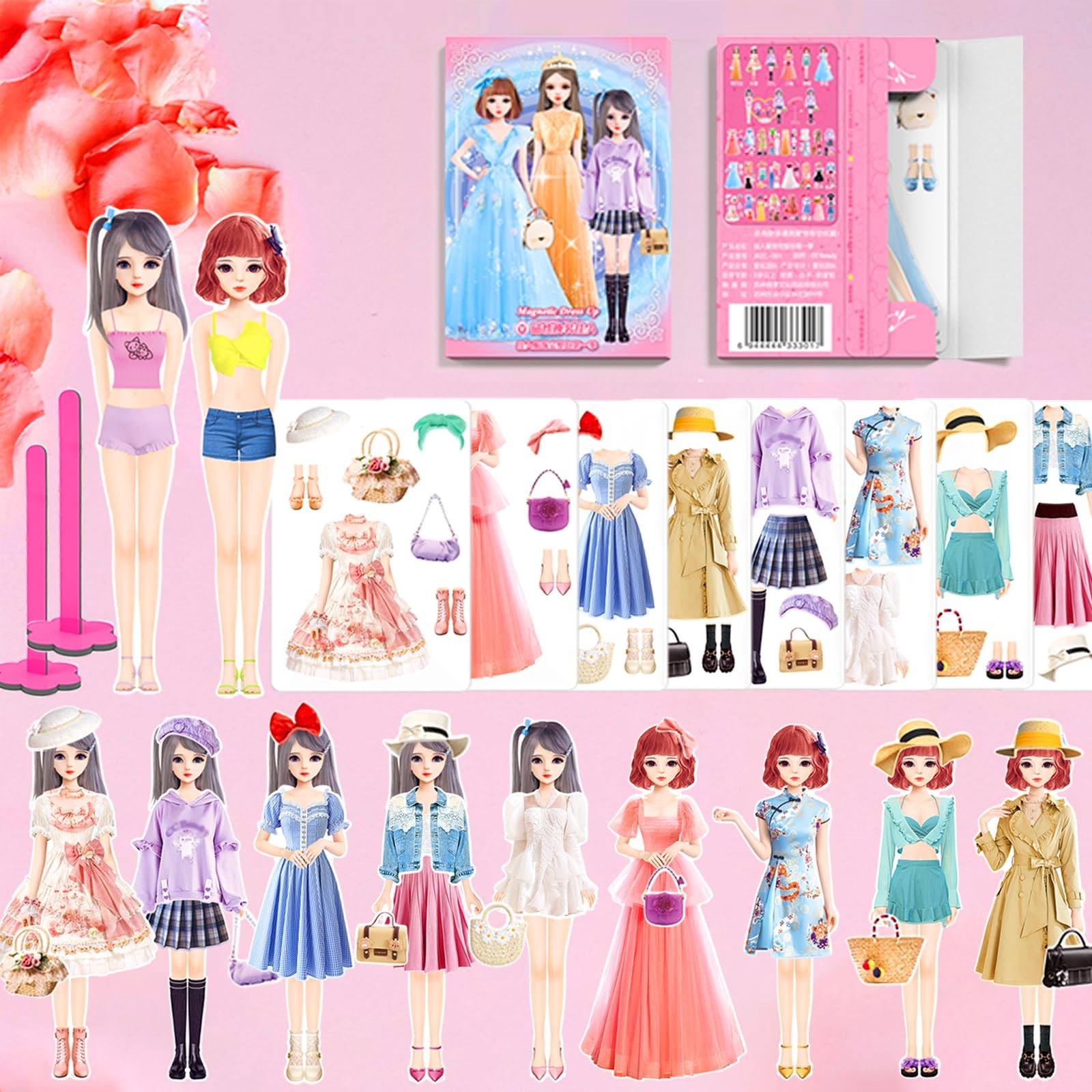 Magnetic Dress Up Dolls Magnetic Doll Dress Up Kits Magnetic Paper Dolls Pret...