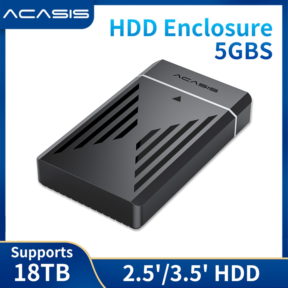 Acasis 2.5/3.5 Inch Plastic USB 3.0 to SATA Hard Drive Enclosure