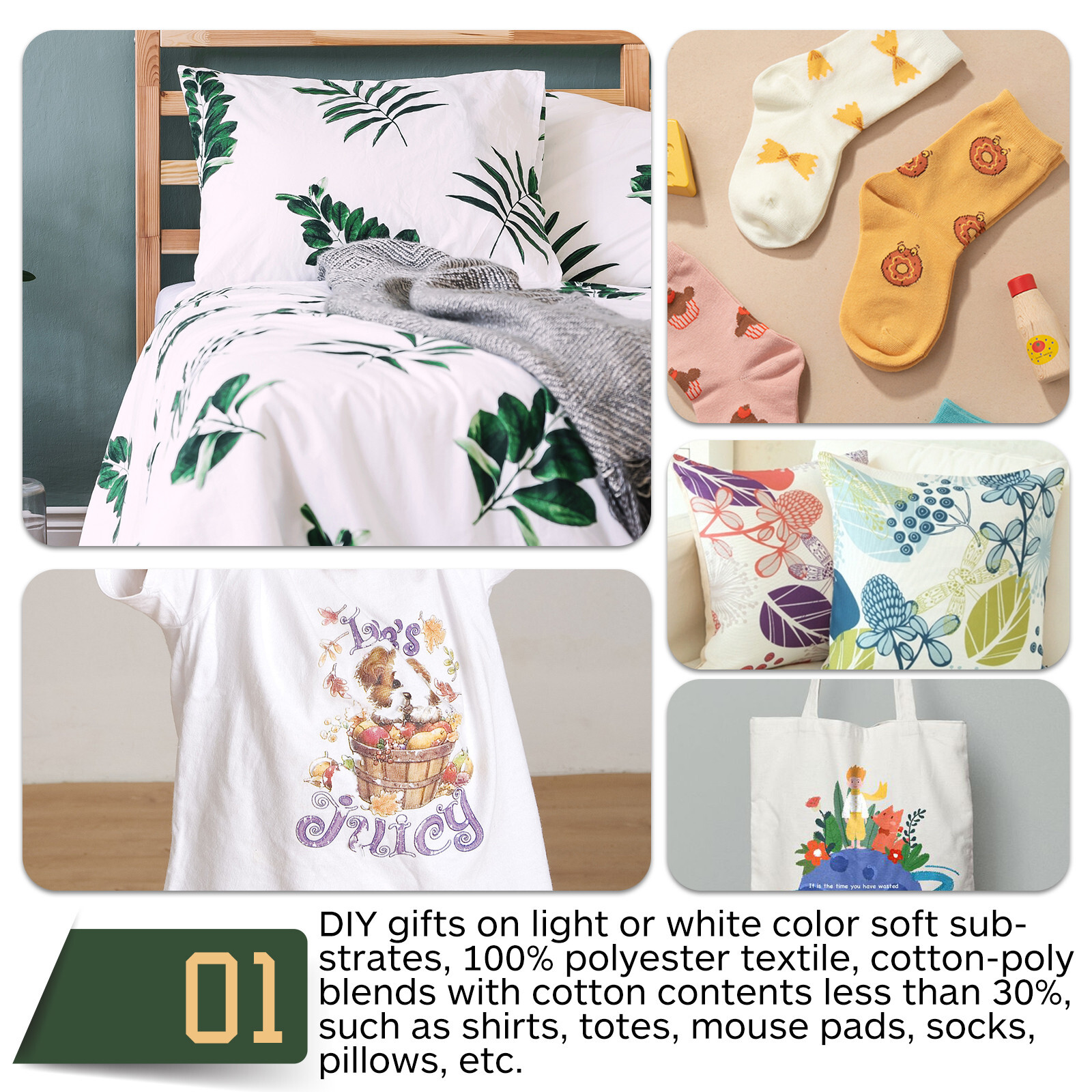 1100 Sheets Wholesale A-SUB Sublimation Paper 125g 8.5x11 Inkjet Heat Transfer