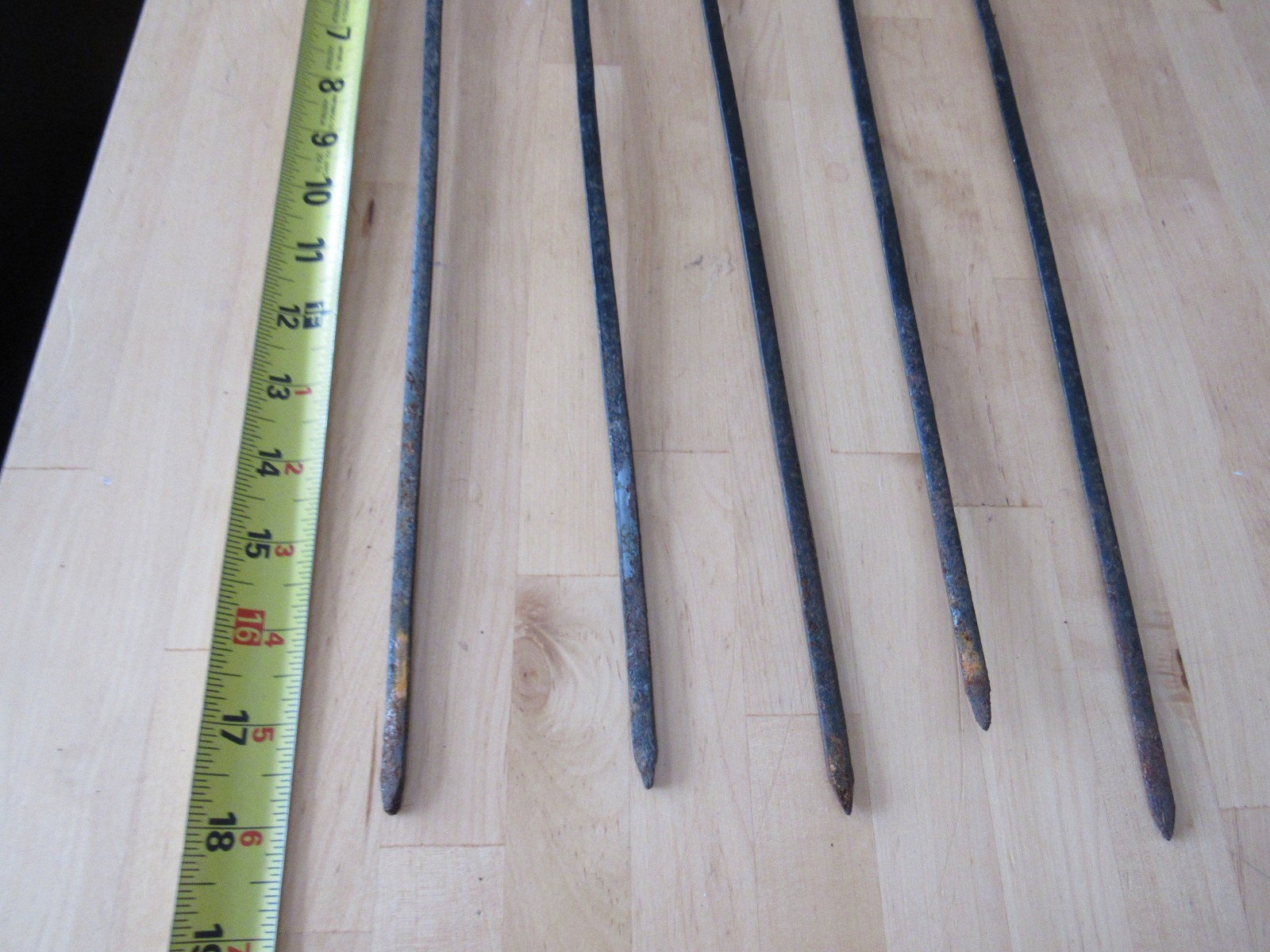 Vintage Brass Topped Seashell Ocean Themed Garden Spikes