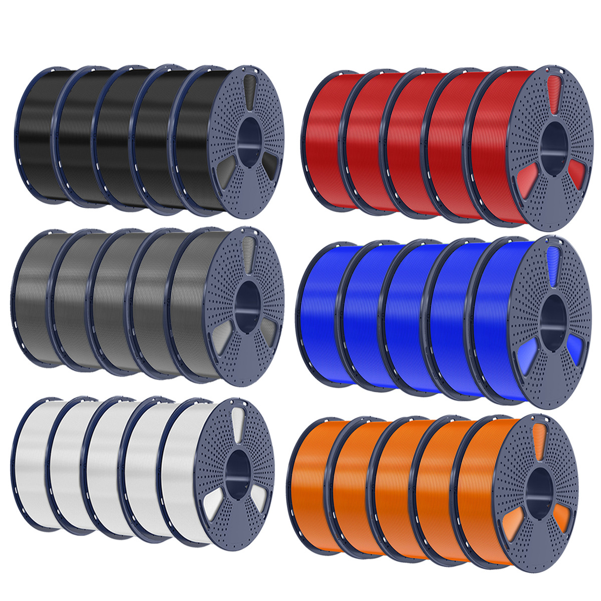 SUNLU 10KG PETG 3D Printer Filament 1.75mm PETG 1KG/ROLL +/-0.02mm Multicolor