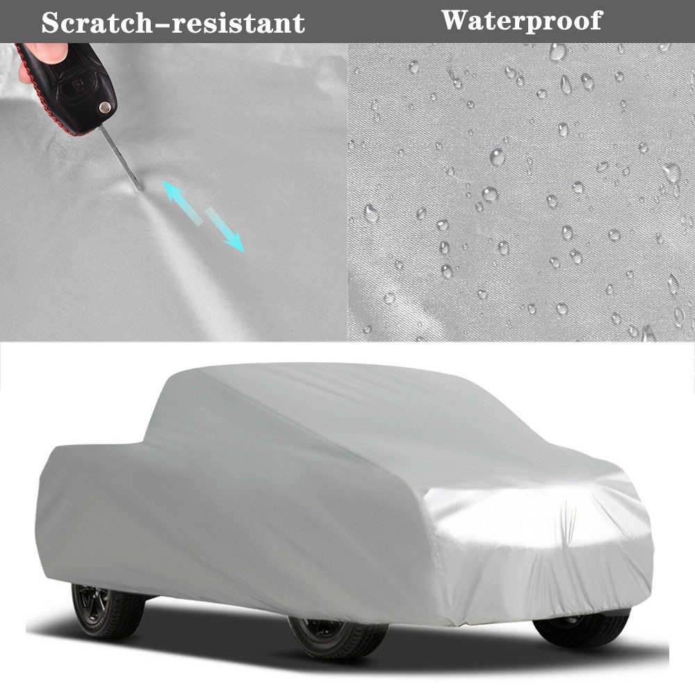 Waterproof Pickup Truck Cover UV Resistant All Weather Protection Full Pickup