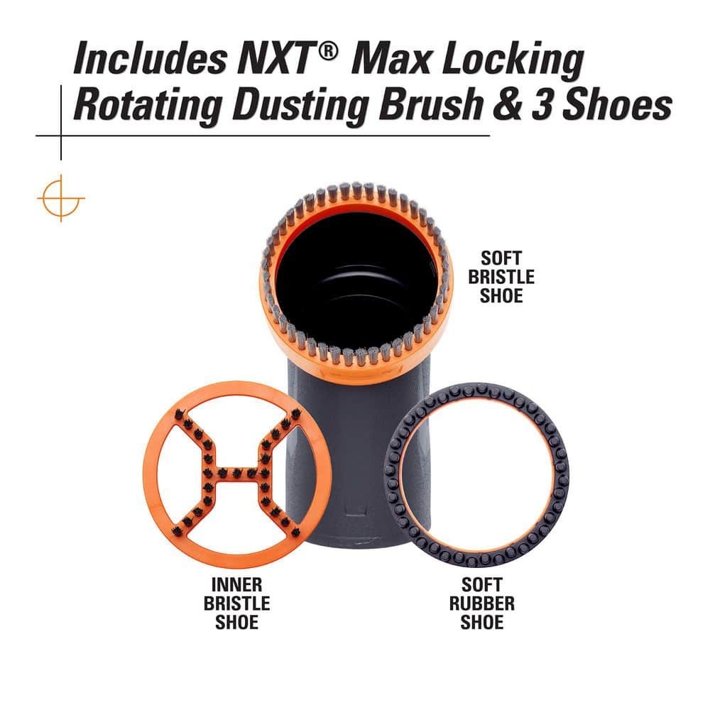 RIDGID 2-1/2 in. NXT Max Crevice Tool & Dusting Brush for Wet/Dry Vacs MAX2531