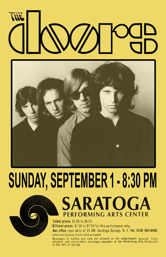 DOORS REPLICA 1968 CONCERT POSTER