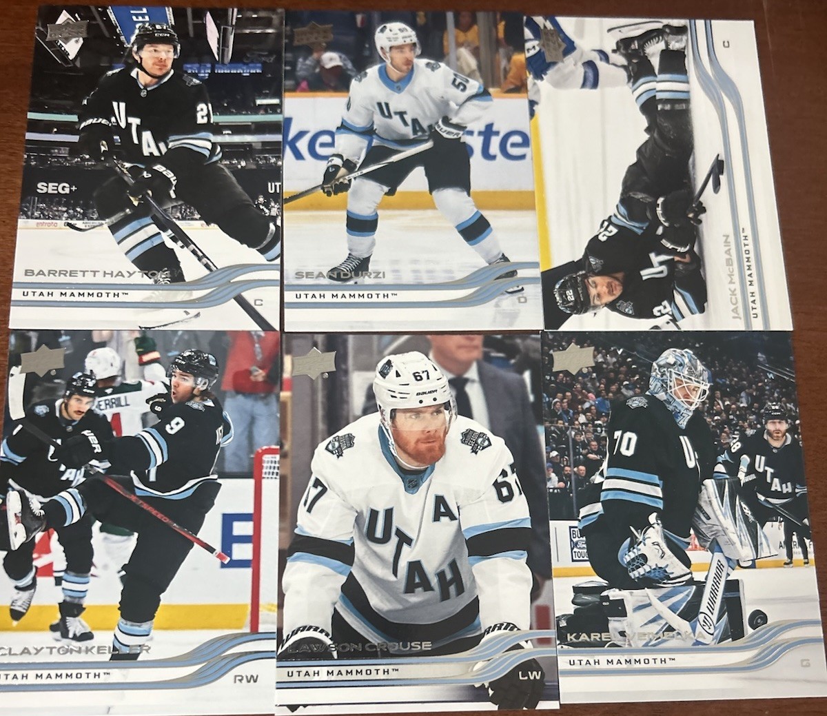 Utah Mammoth 2025-26 UD Series 2 Team Set (6 Cards)