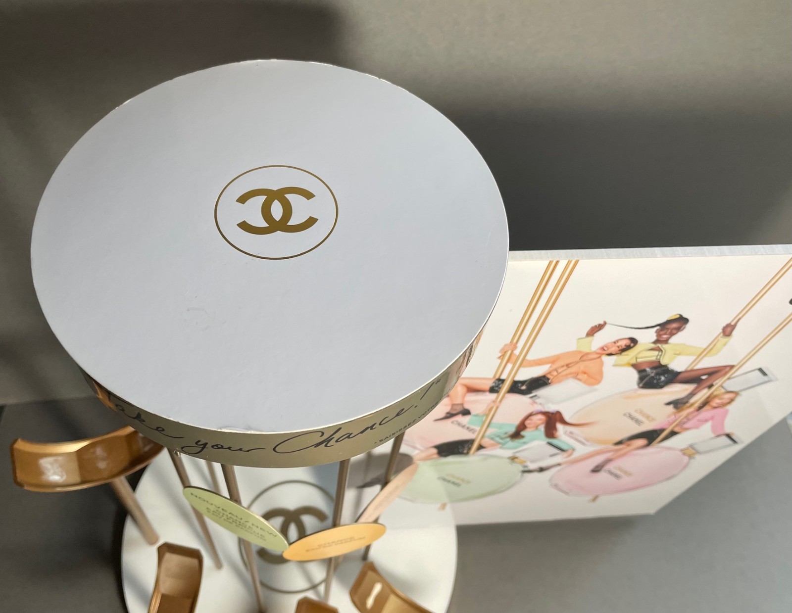 CHANCE CHANEL Eau Tendre Fraiche De Parfum Vive STORE DISPLAY 19" x 17.5" x 11"