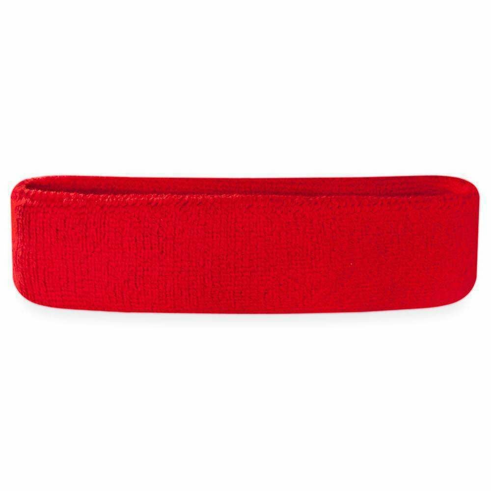 Suddora Sweatband/Headband - Terry Cloth Athletic Basketball Head Sweat Bands