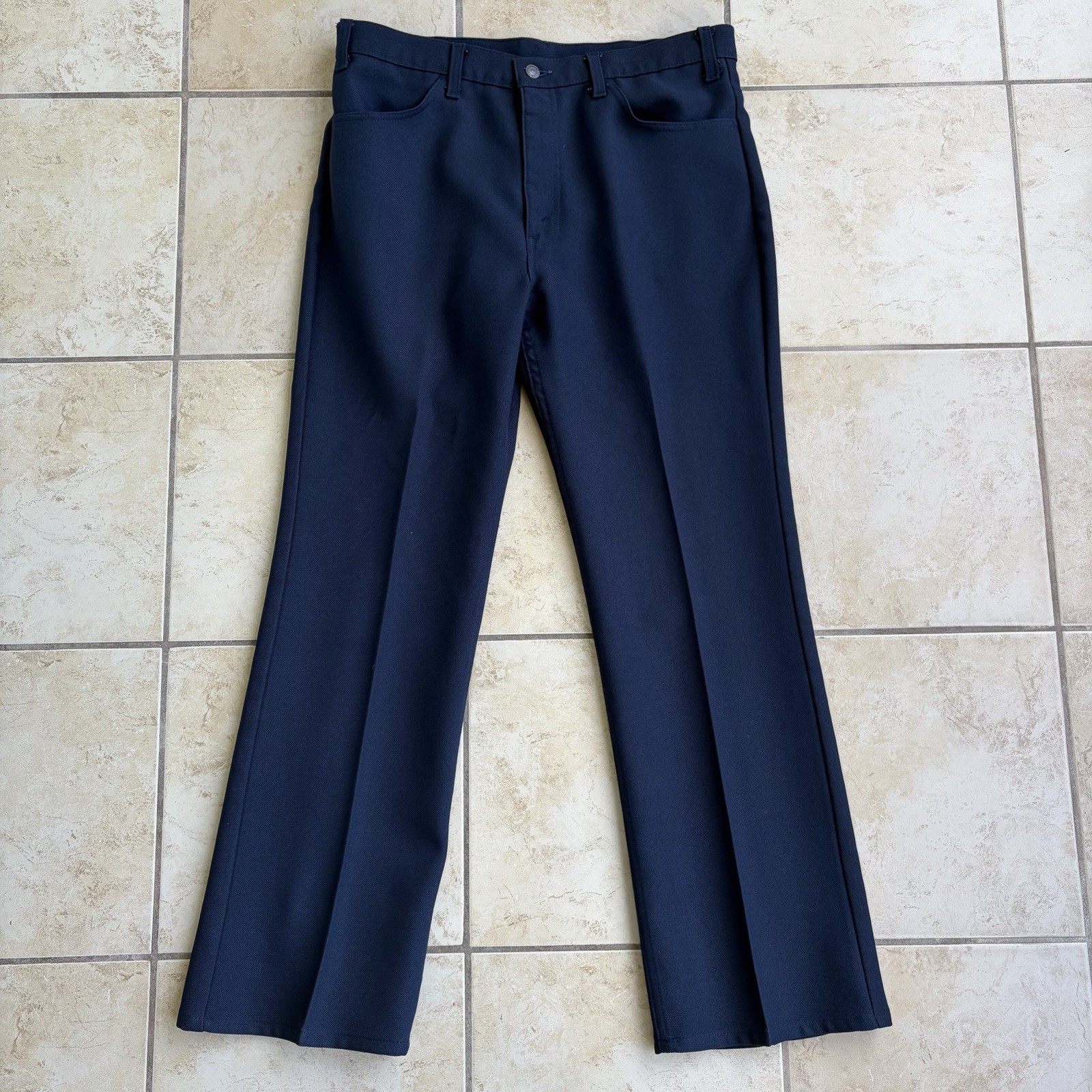 Vtg Levis 517 Pants Mens 36x30 Blue Sta Prest Bootcut 70s Talon Zip Western USA