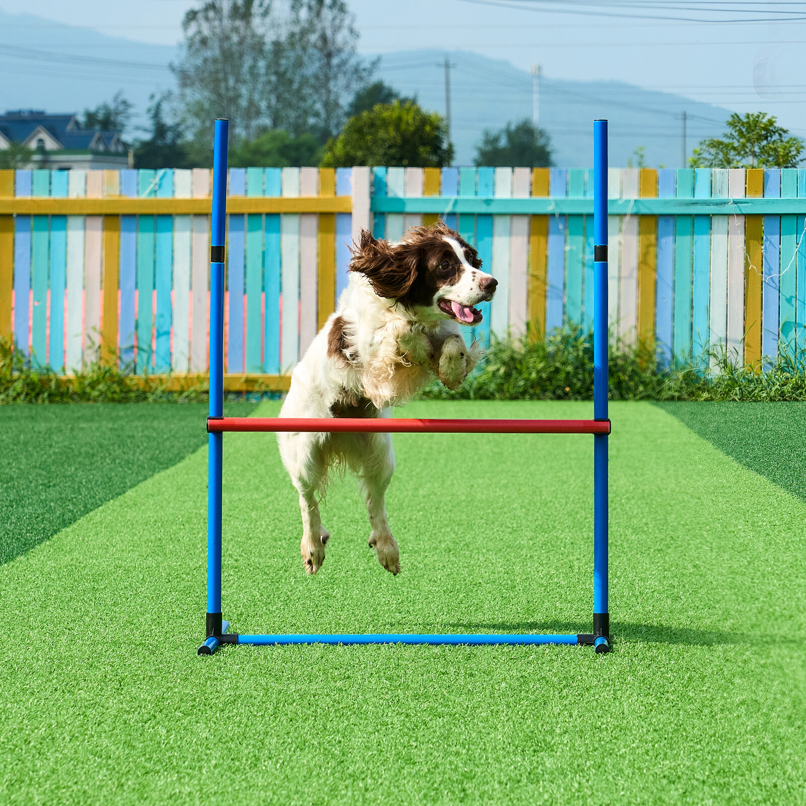 VEVOR Dog Agility Training Kit Obstacle Course Equipment Set Jump Tunnel Outdoor