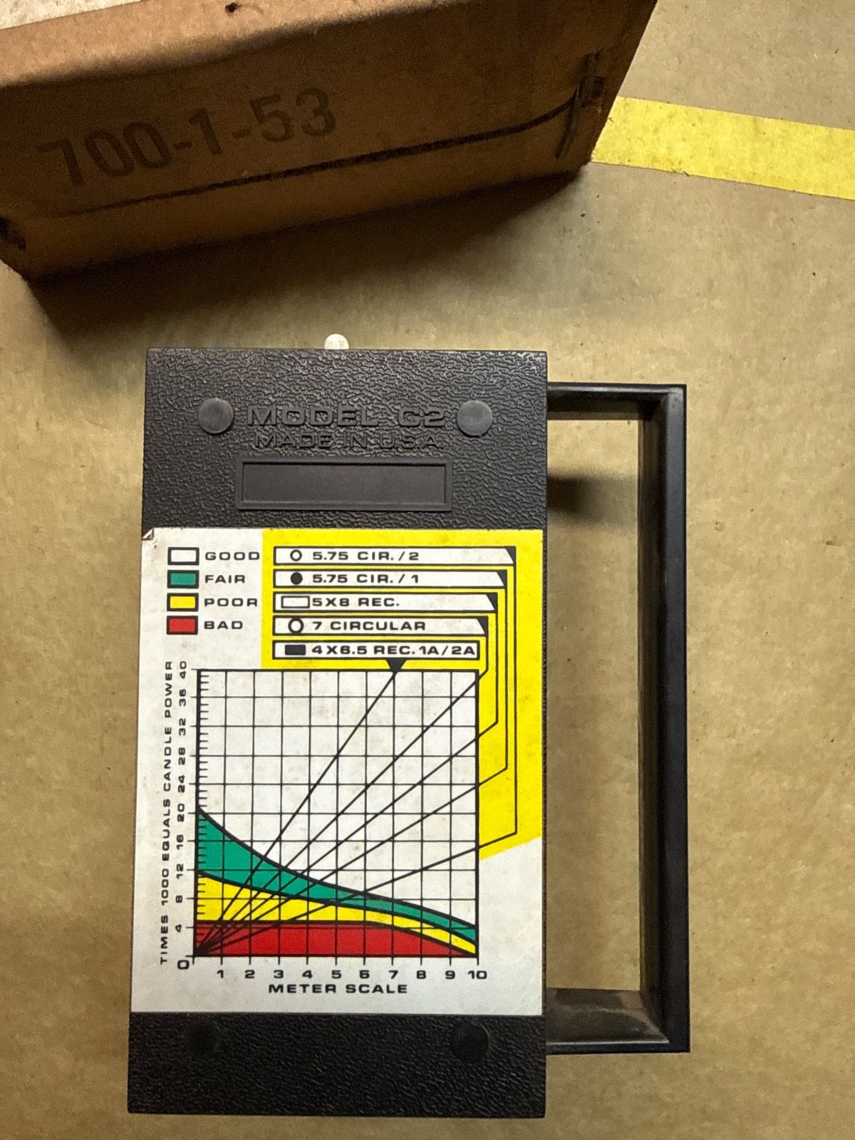 vintage hoppy light intensity meter C2